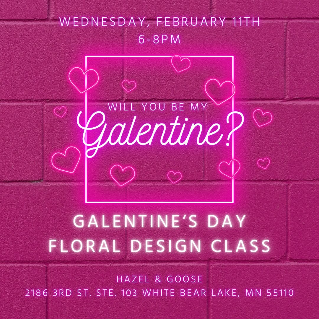 Time to text your bestie &ldquo;Girls night out?&rdquo;📱💖

Grab your favorite gal pal and join us for our Galentine&rsquo;s Day Floral Design Class 🌸✨
Flowers, laughs, a little creativity, and the cutest midweek plans.

📅 Wednesday, Feb 11 from 6