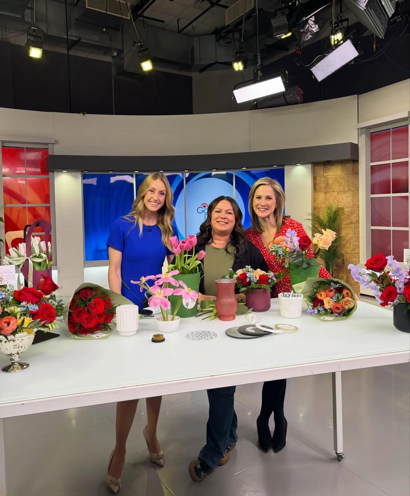 Too cute &amp; totally feed worthy 🌸📺✨ Such an honor to be on the set of @fox9goodday ! Feeling incredibly grateful for all the amazing opportunities this week brought. 🙏🏼 Stay tuned, more exciting things ahead! ✨ 
.
.
.
#gratefuleveryday #himom 