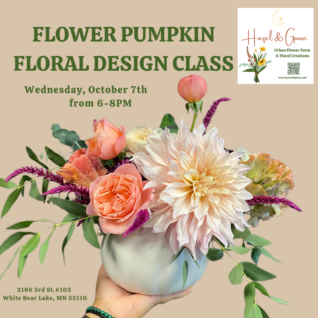 Flower Pumpkin Floral Design Class