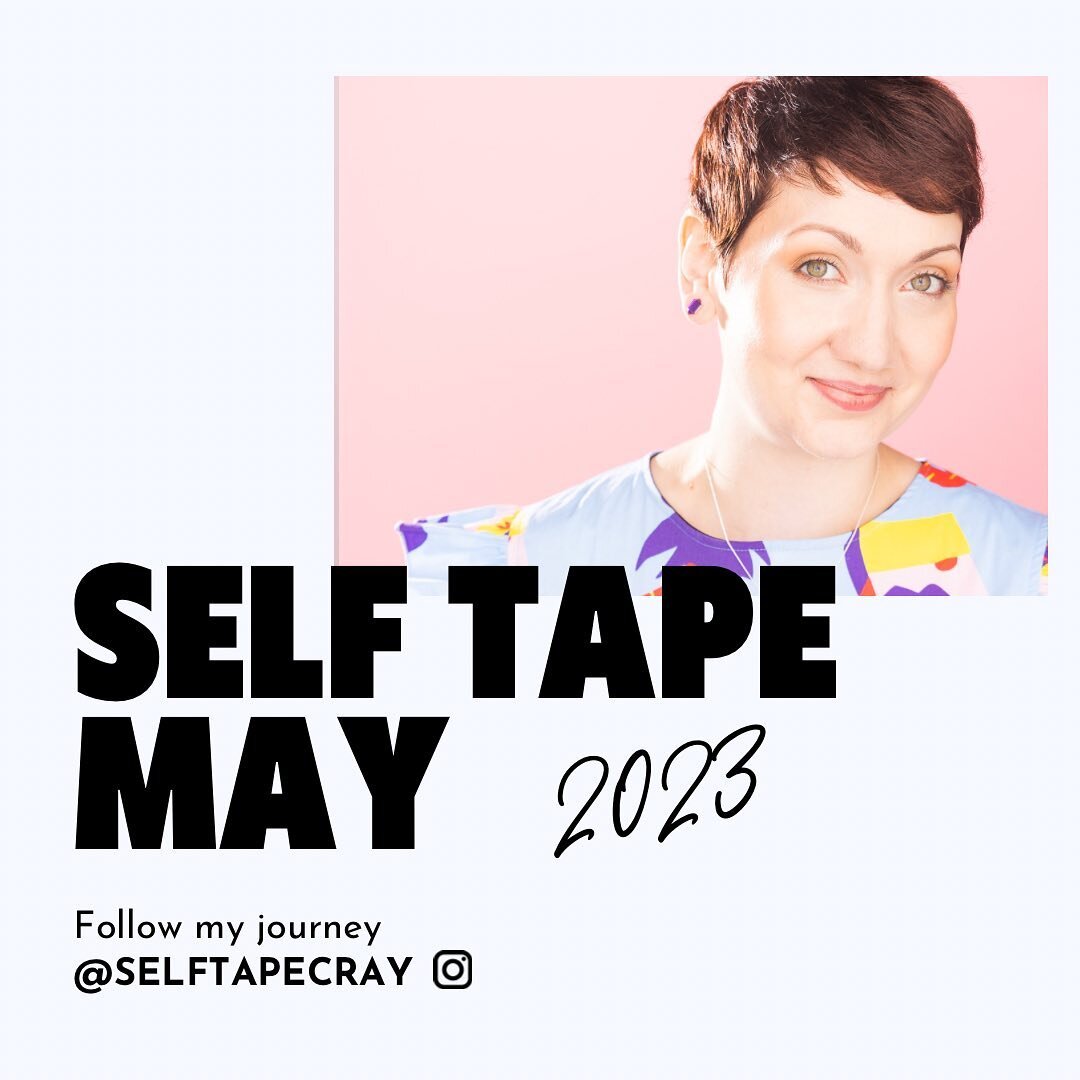 If you hadn't heard the latest-

I'm participating in my second #selftapemay  this year! 😍

Follow me @selftapecray as I do my damndest to complete 16 self tapes in the month of May.

Birthed by @audreyscoresmoore from @audreyhelpsactorspodcast. Sig