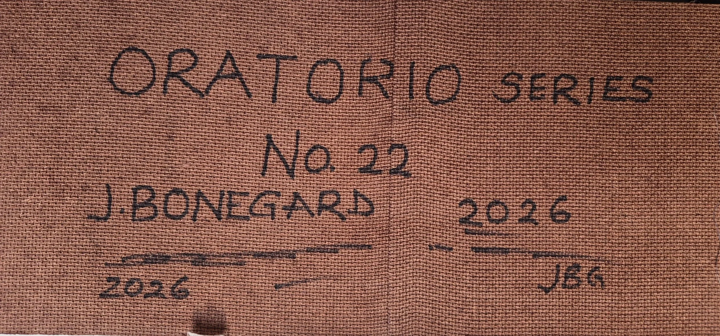 Oratorio No. 22A - Back