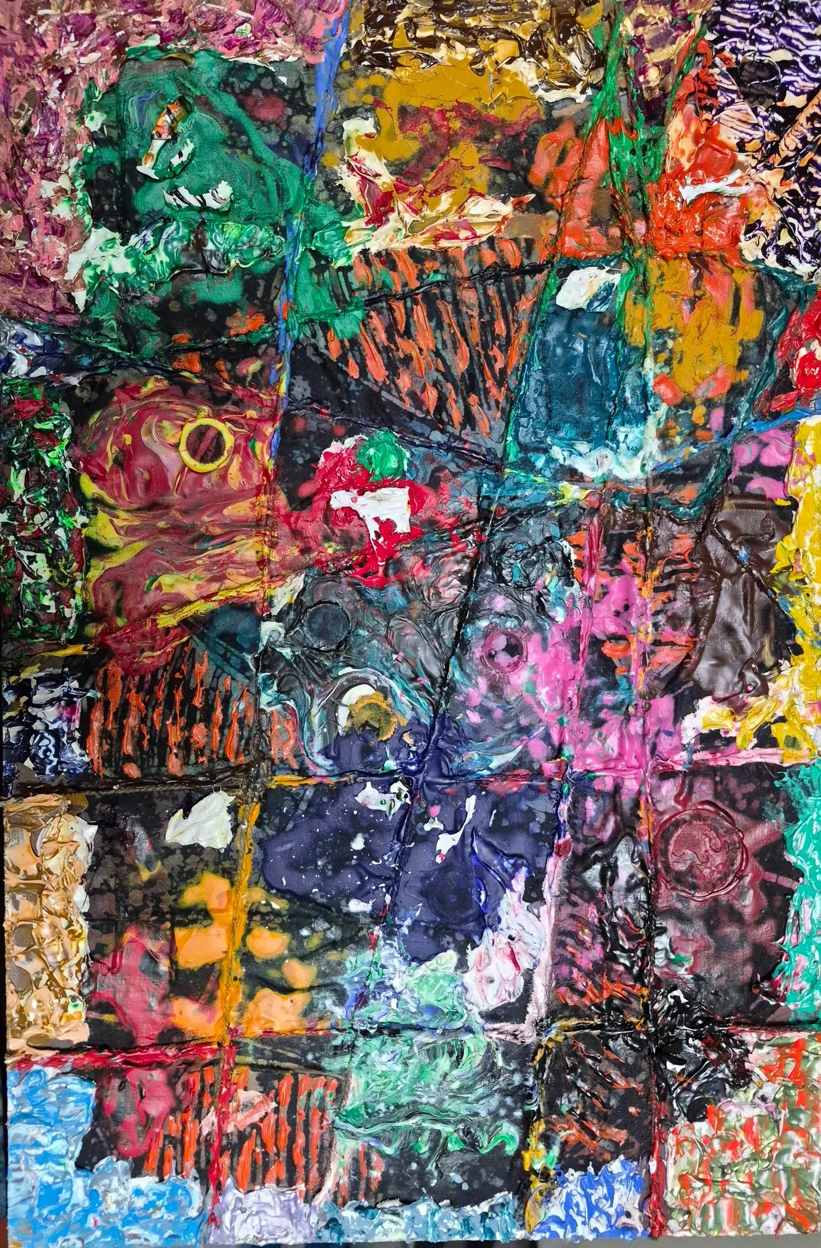 Oratorio - The Creation No. 3 (2026) | 18" x 12" | Acrylic on Linen + Media on Hardboard | J. Bonegard | Reference: Oratorio - The Creation (Die Schöpfung) Joseph Haydn (1732 - 1809) | Oratorio written between 1797-1798.