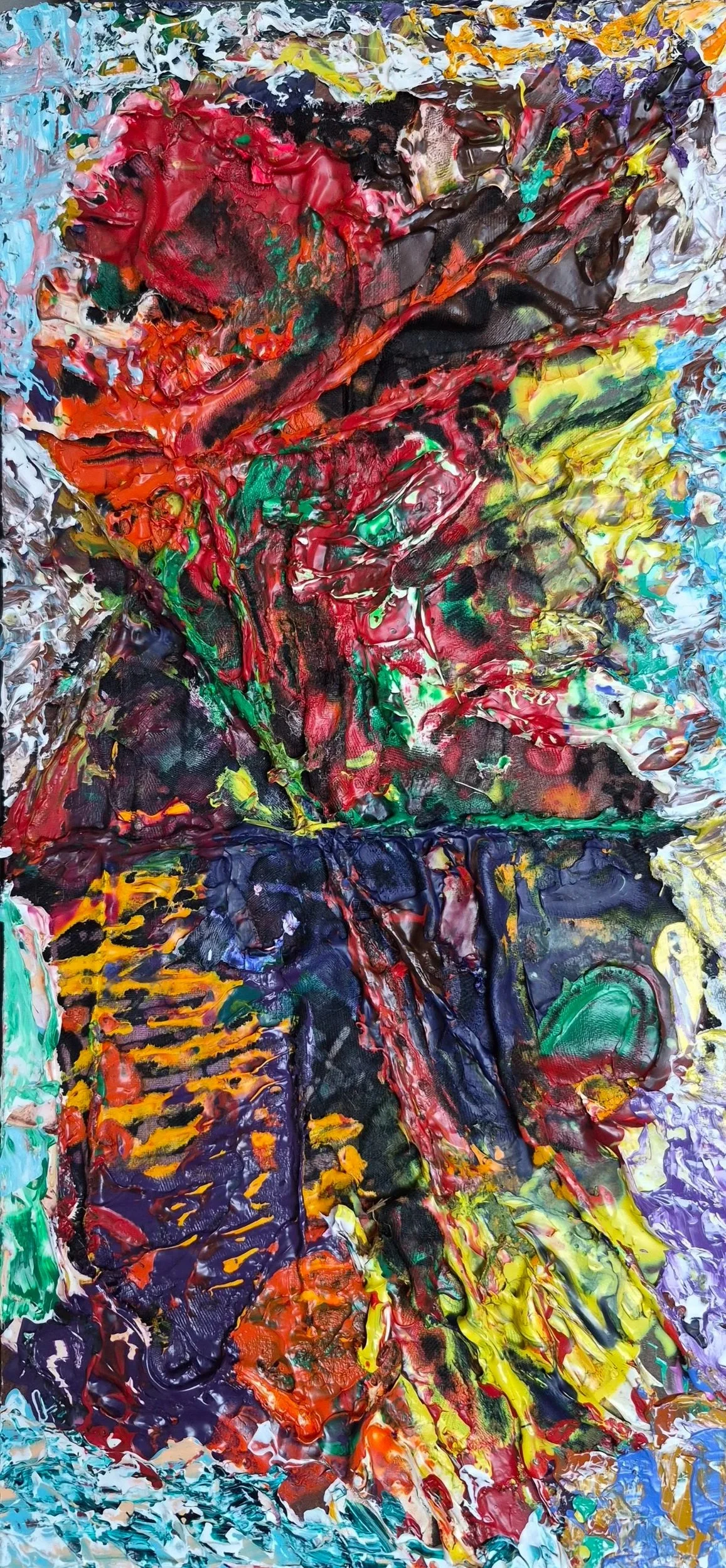 Oratorio - The Creation No. 22 (2026) | 12" x 6" | Acrylic on Linen + Media on Hardboard | J. Bonegard | Reference: Oratorio - The Creation (Die Schöpfung) Joseph Haydn (1732 - 1809) | Oratorio written between 1797-1798.