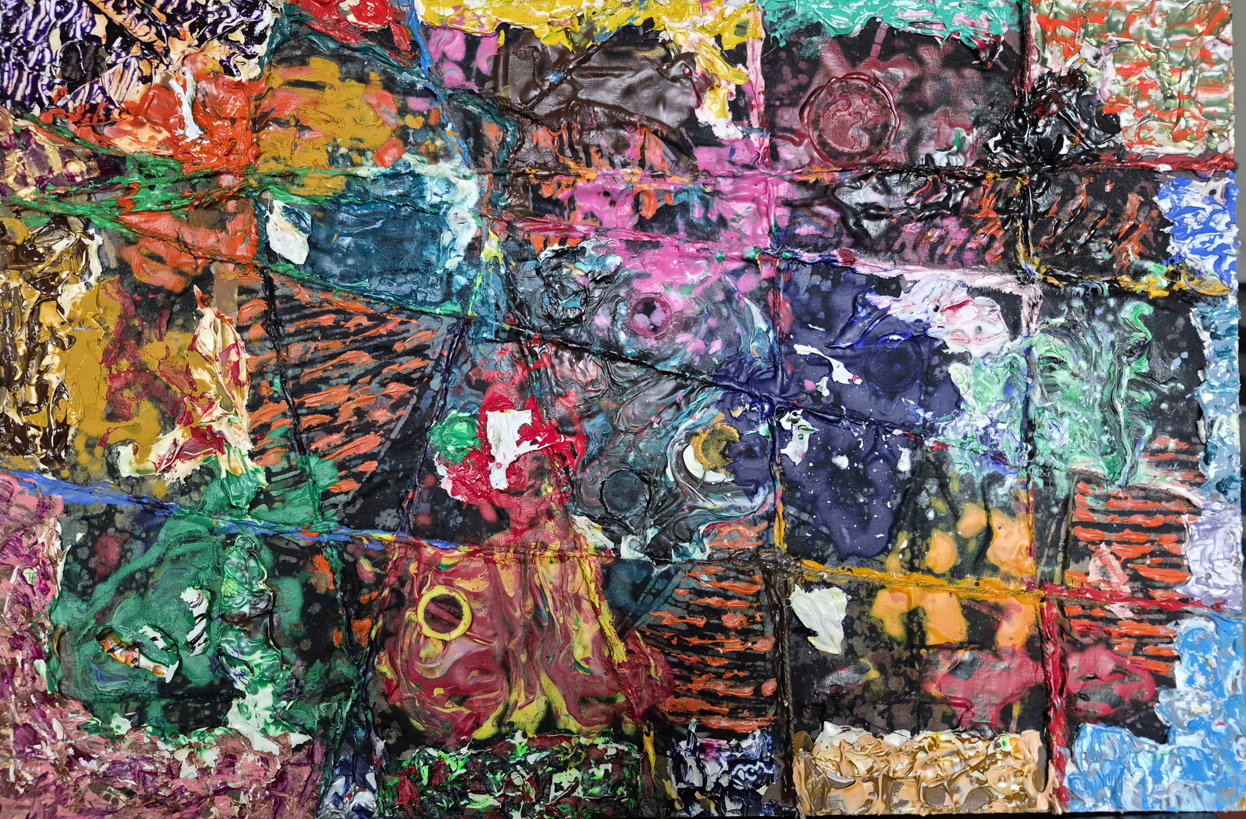 Oratorio - The Creation No. 3 (2026) | 18" x 12" | Acrylic on Linen + Media on Hardboard | J. Bonegard | Reference: Oratorio - The Creation (Die Schöpfung) Joseph Haydn (1732 - 1809) | Oratorio written between 1797-1798.