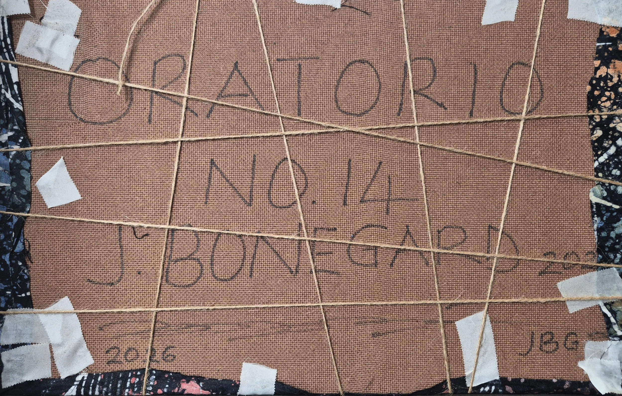 Oratorio No. 14 - Back | 12 inches X 18 inches