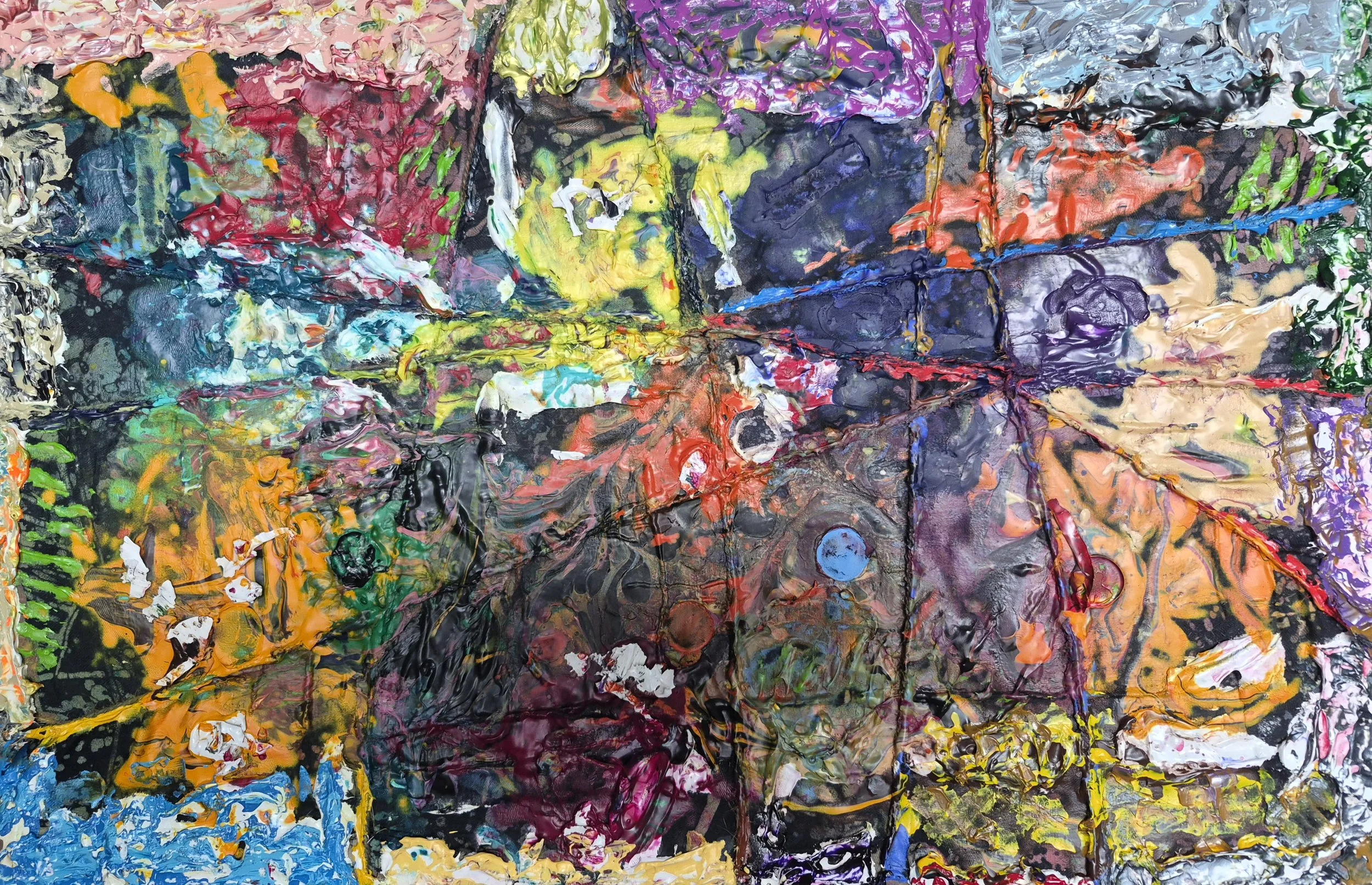 Oratorio - The Creation No. 2 (2026) | 18" x 12" | Acrylic on Linen + Media on Hardboard | J. Bonegard | Reference: Oratorio - The Creation (Die Schöpfung) Joseph Haydn (1732 - 1809) | Oratorio written between 1797-1798.