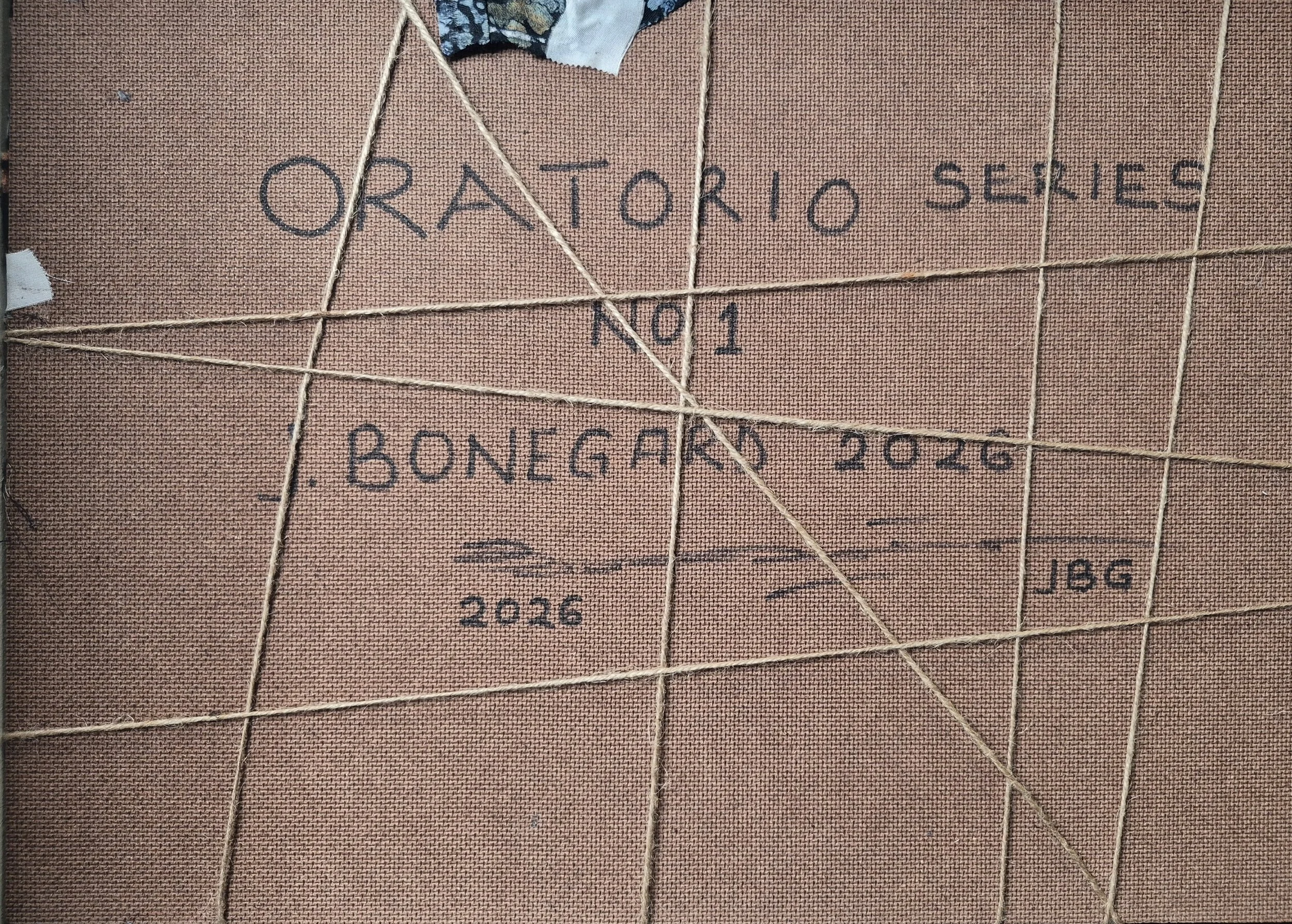 Oratorio No. 1 - Back | 12 inches X 18 inches