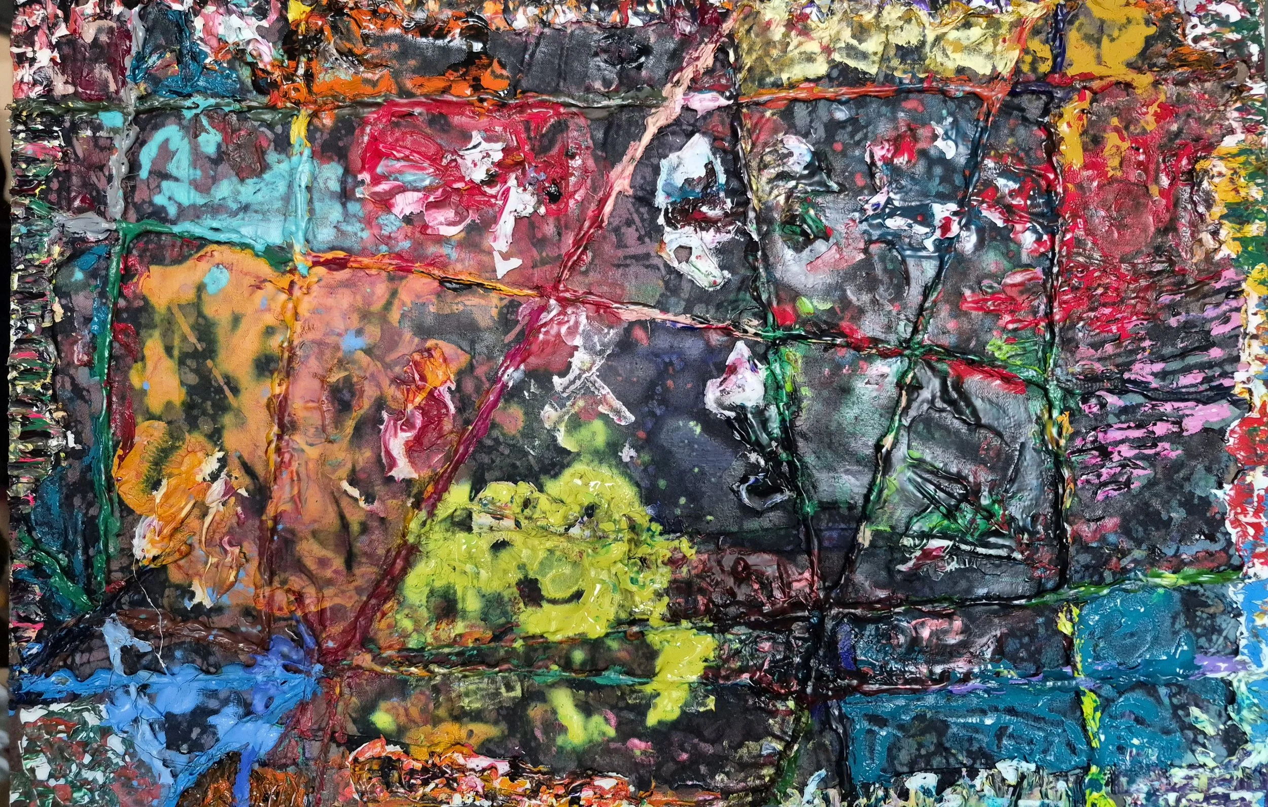 Oratorio - The Creation No. 8 (2026) | 18" x 12" | Acrylic on Linen + Media on Hardboard | J. Bonegard | Reference: Oratorio - The Creation (Die Schöpfung) Joseph Haydn (1732 - 1809) | Oratorio written between 1797-1798.