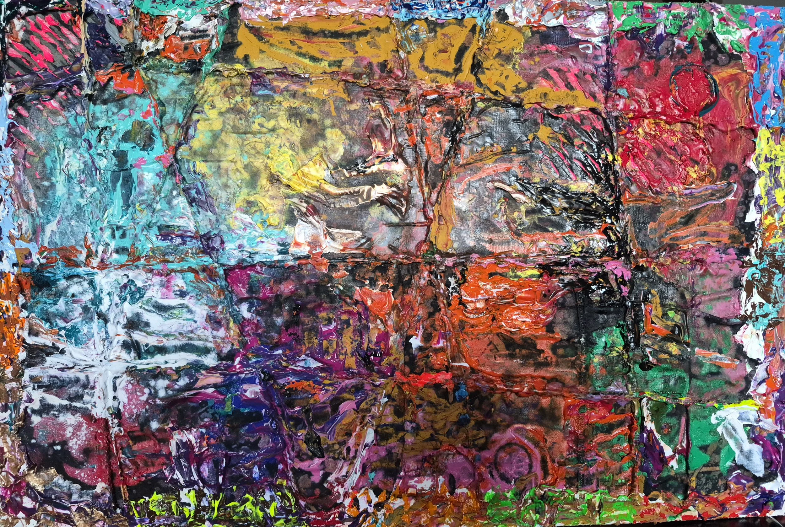 Oratorio - The Creation No. 9 (2026) | 18" x 12" | Acrylic on Linen + Media on Hardboard | J. Bonegard | Reference: Oratorio - The Creation (Die Schöpfung) Joseph Haydn (1732 - 1809) | Oratorio written between 1797-1798.