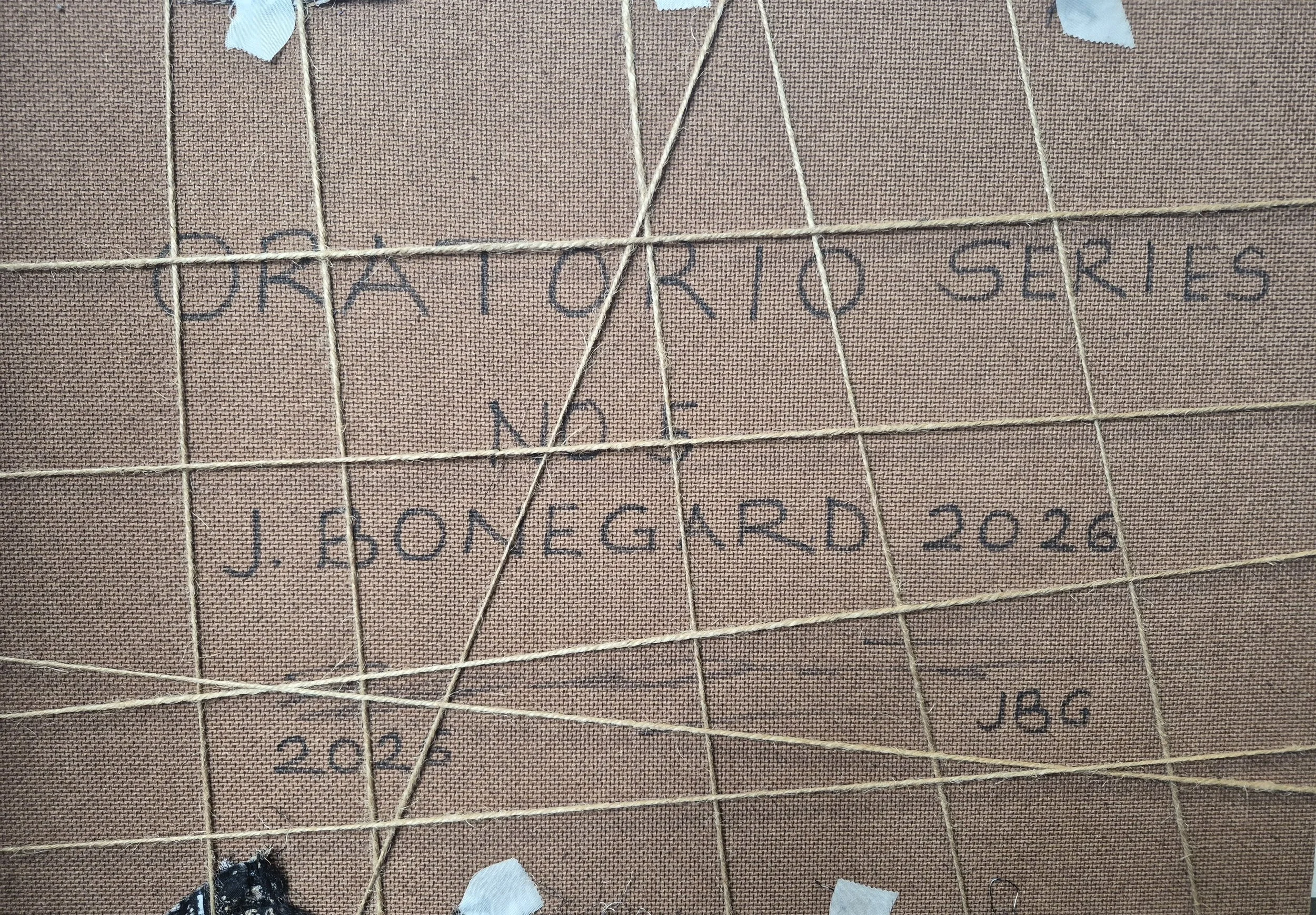 Oratorio No. 5 - Back | 12 inches X 18 inches