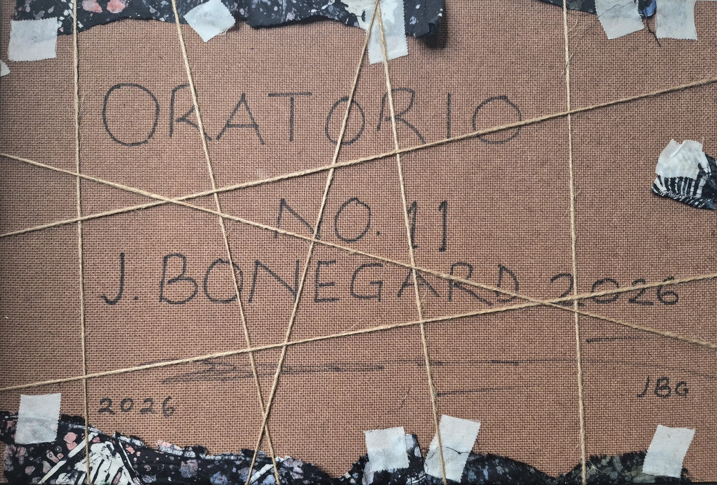 Oratorio No. 11 - Back | 12 inches X 18 inches
