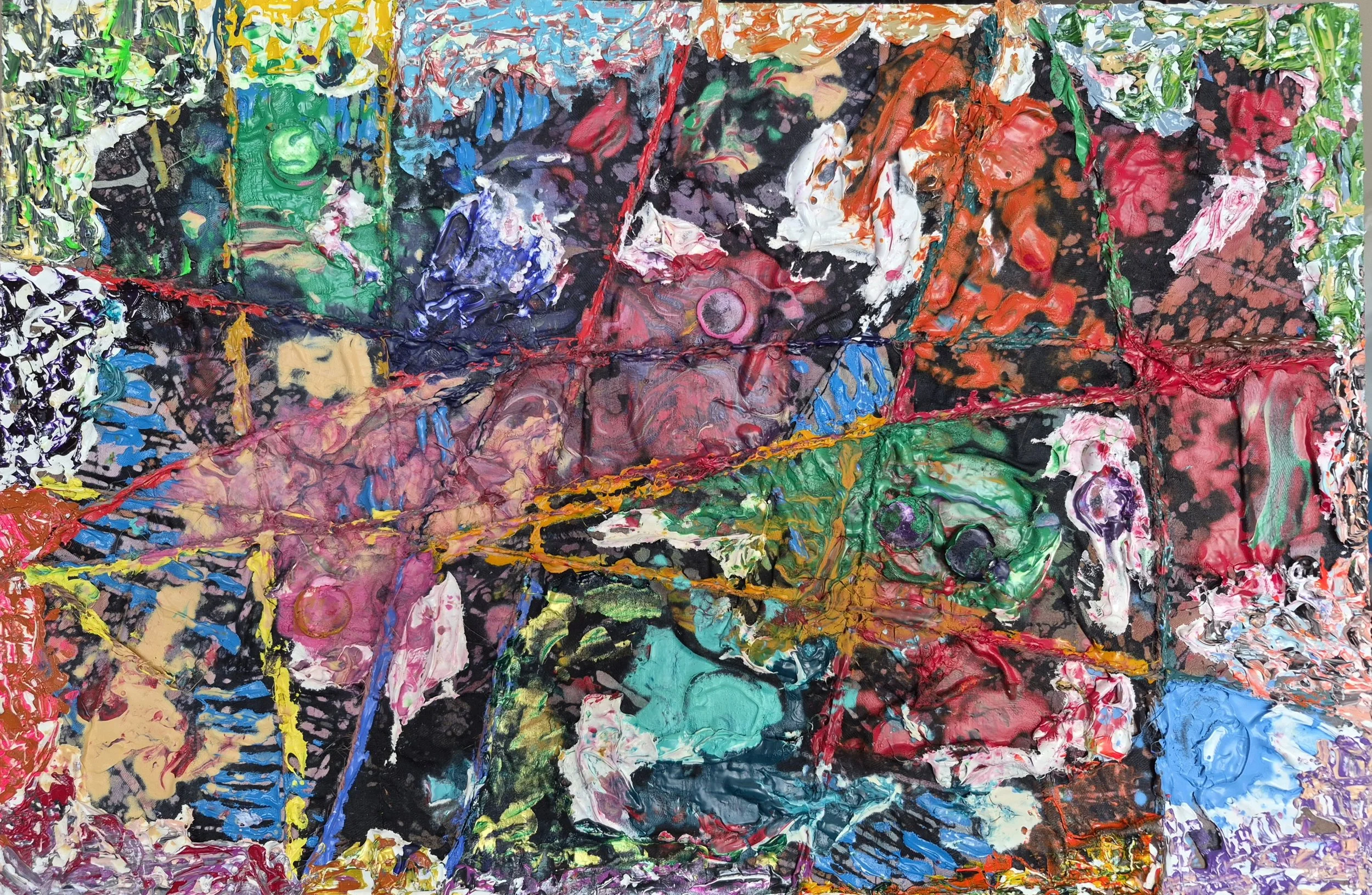 Oratorio - The Creation No. 1 (2026) | 18" x 12" | Acrylic on Linen + Media on Hardboard | J. Bonegard | Reference: Oratorio - The Creation (Die Schöpfung) Joseph Haydn (1732 - 1809) | Oratorio written between 1797-1798.