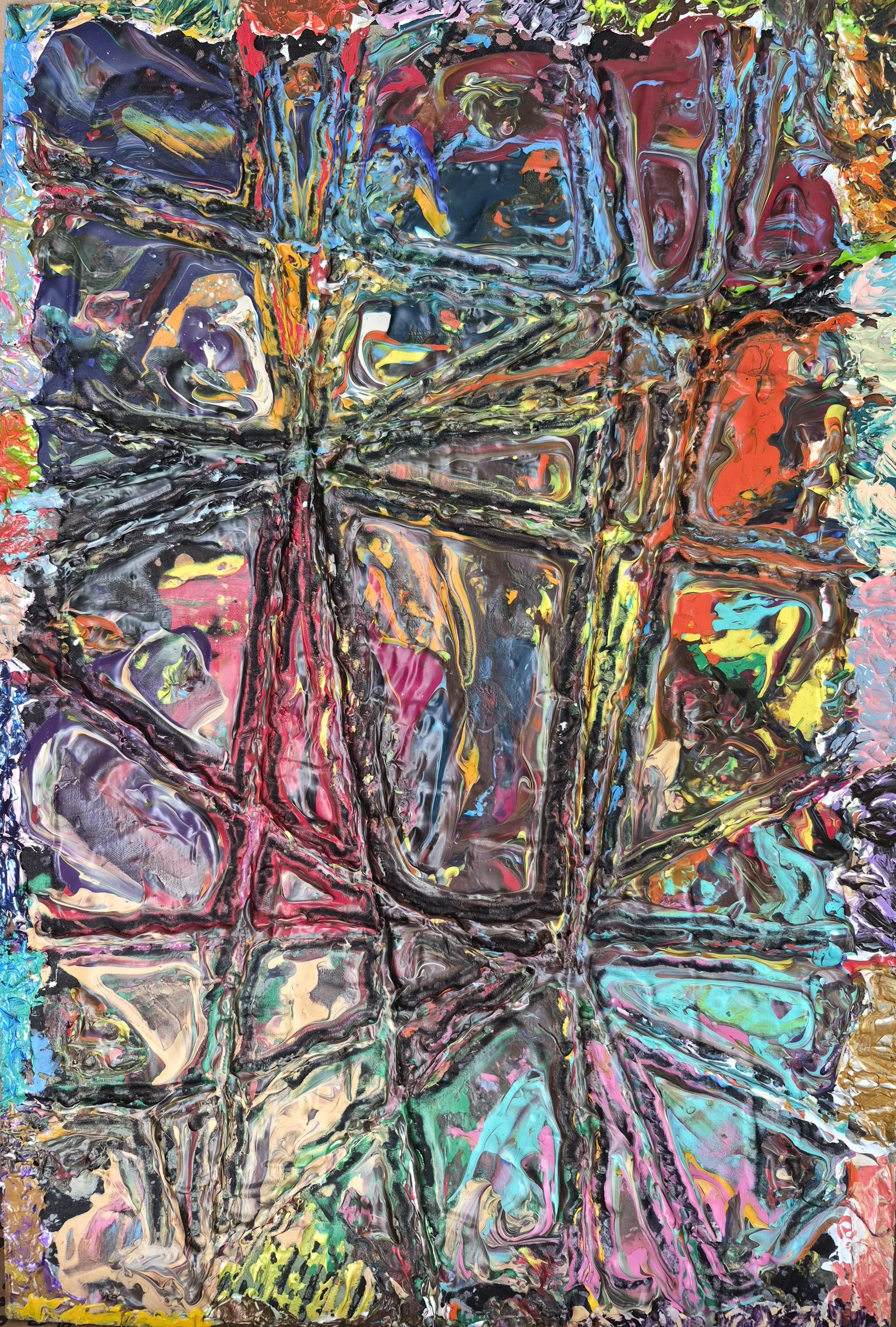  Oratorio No. 21 - Final (2026) | 12" x 6" 
Acrylic on Linen/Media o