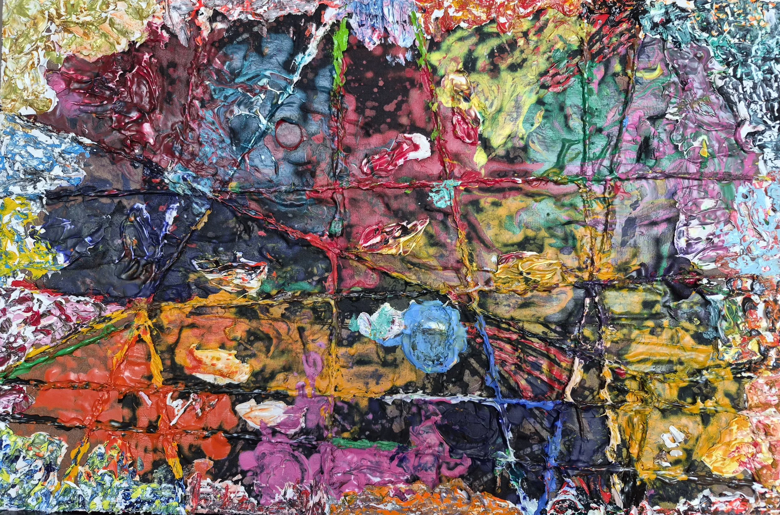 Oratorio - The Creation No. 5 (2026) | 18" x 12" | Acrylic on Linen + Media on Hardboard | J. Bonegard | Reference: Oratorio - The Creation (Die Schöpfung) Joseph Haydn (1732 - 1809) | Oratorio written between 1797-1798.