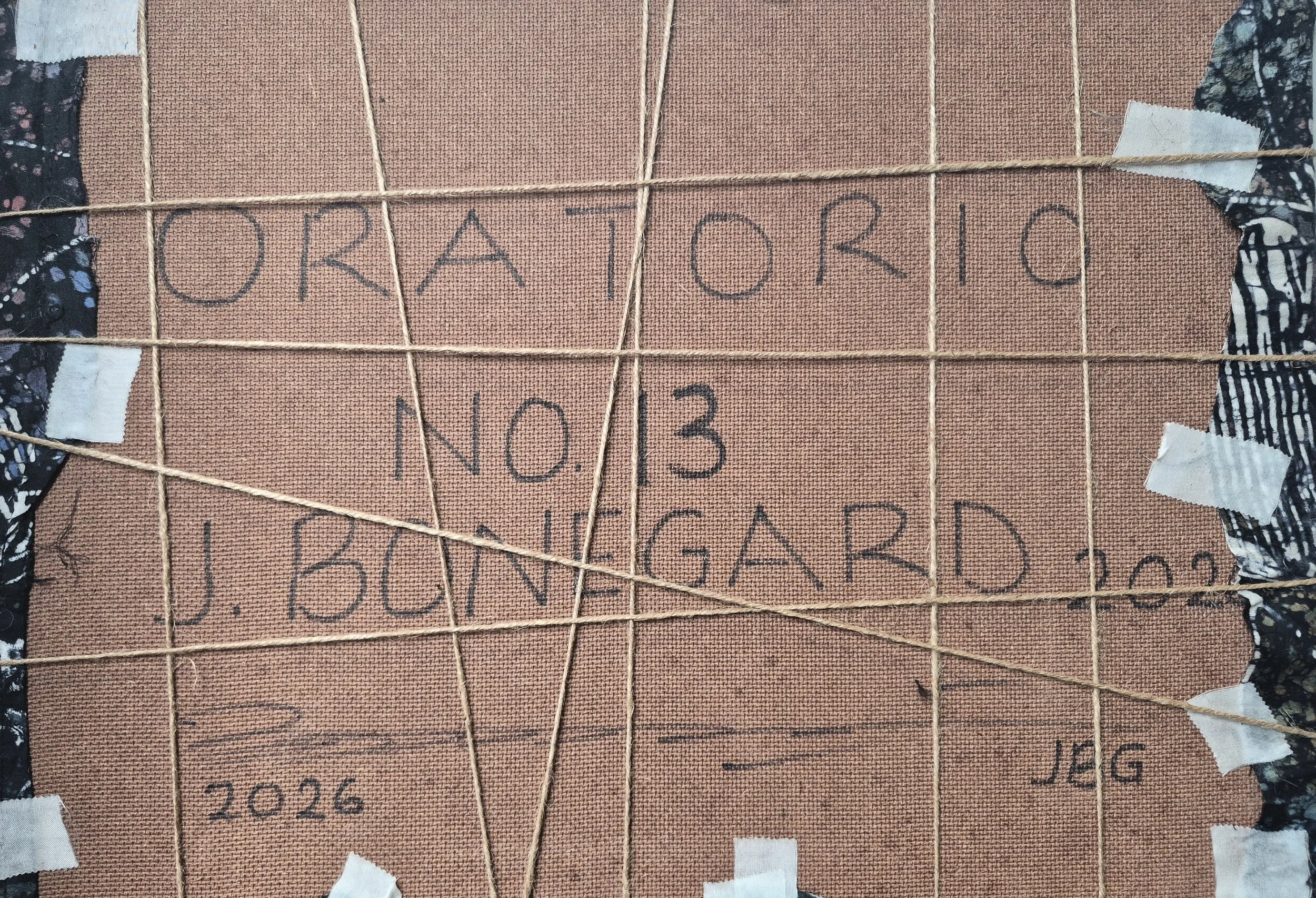 Oratorio No. 13 - Back | 12 inches X 18 inches