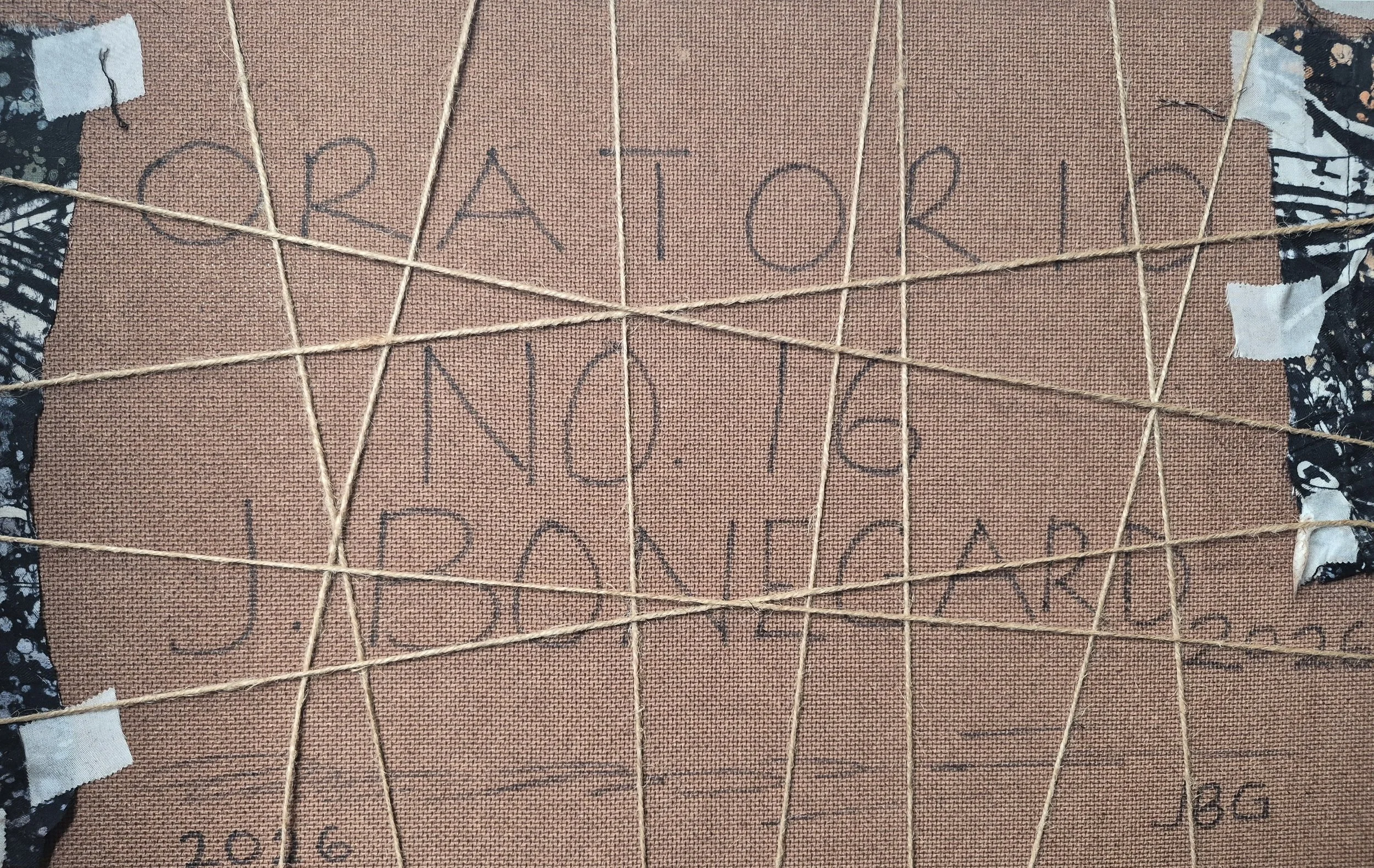 Oratorio No. 16 - Back | 12 inches X 18 inches