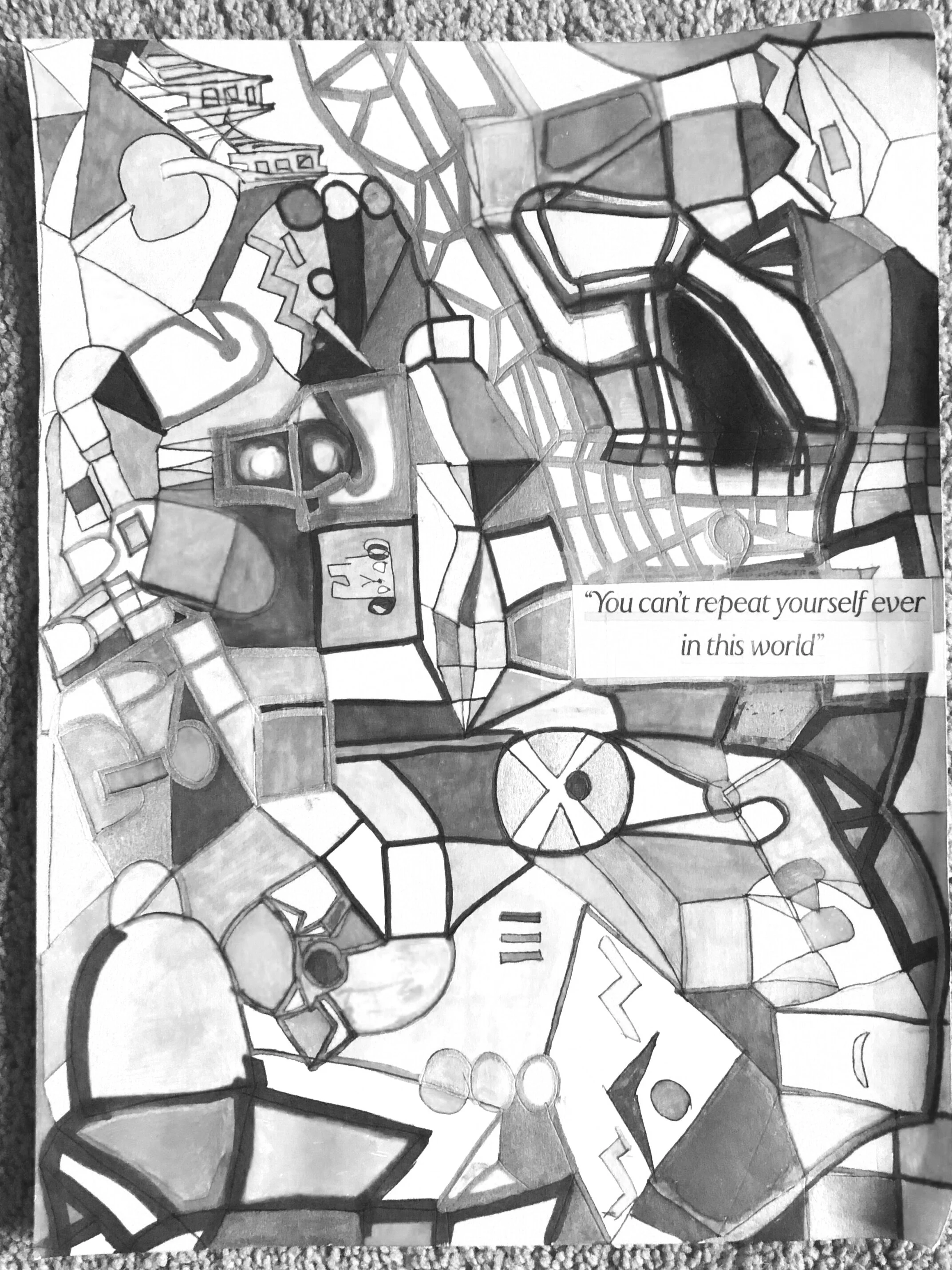 8 x 10 sepia art print