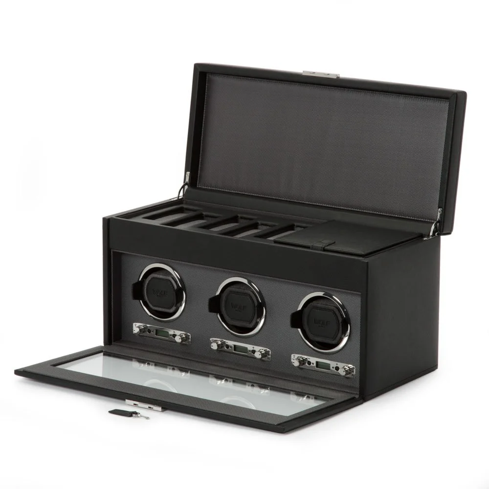 <img src="wolf-viceroy-triple-watch-winder-with-storage.jpg" alt="WOLF Viceroy Triple Watch Winder With Storage">