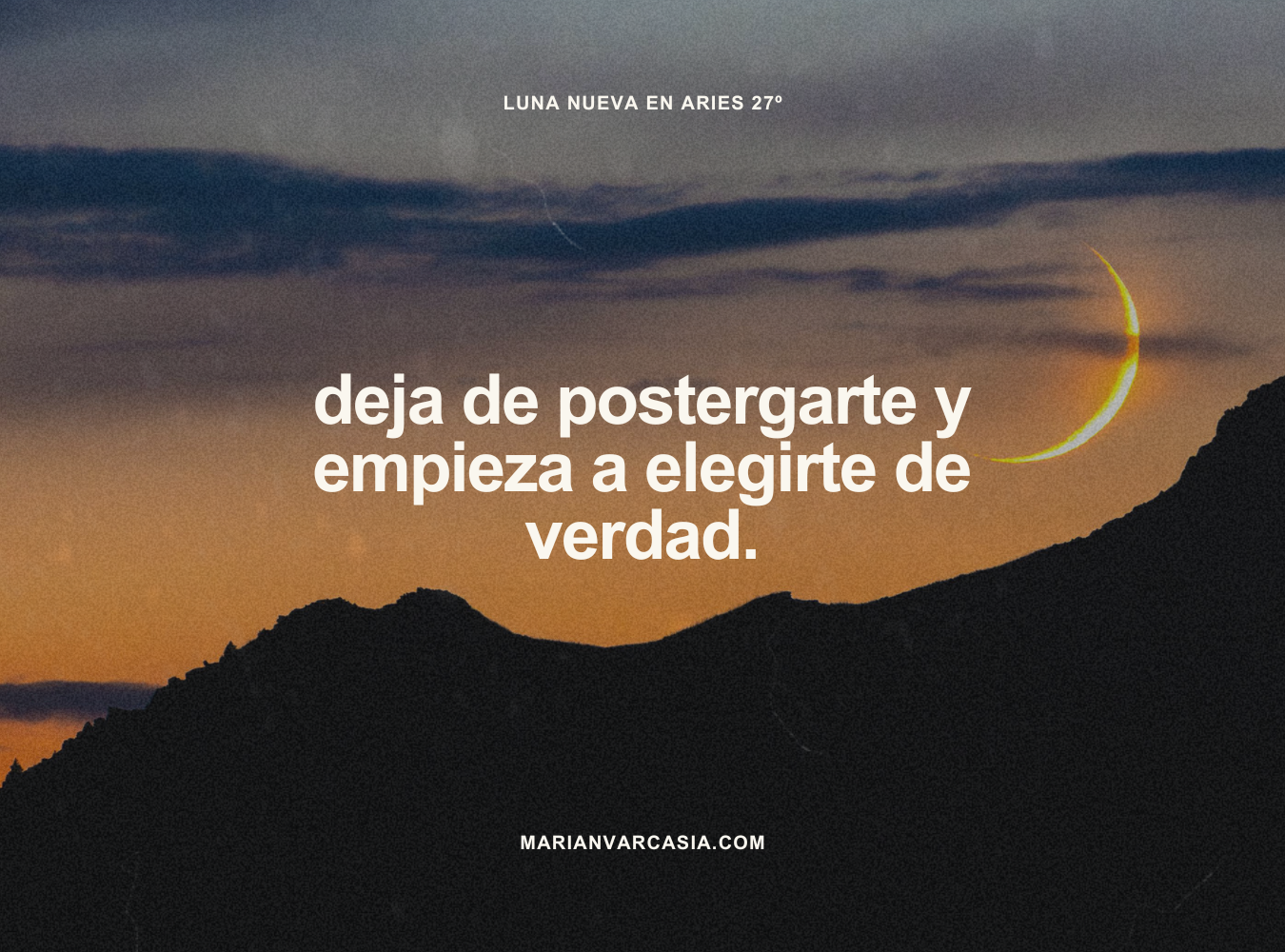 Deja de postergarte y empieza a elegirte de verdad.