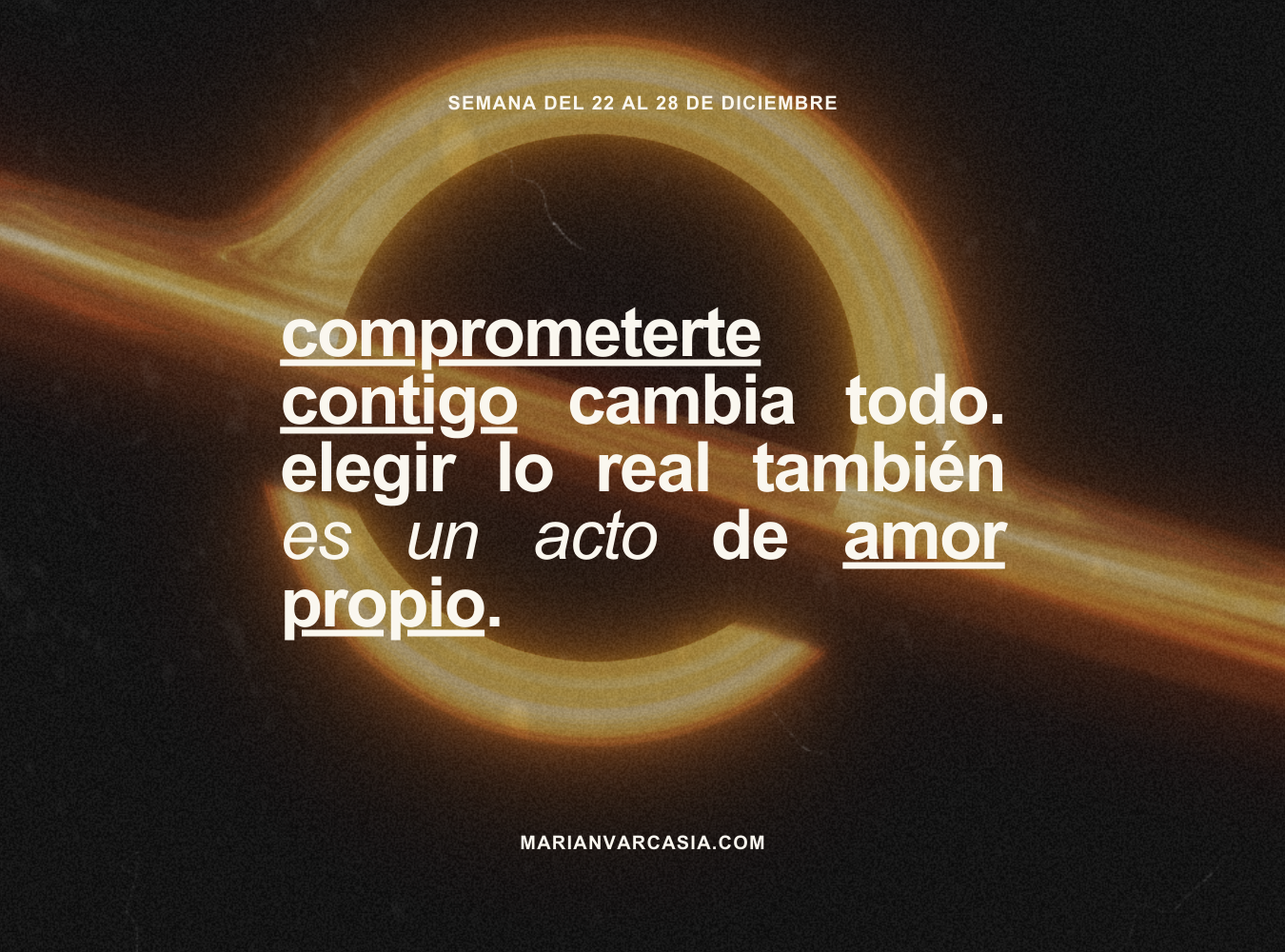 Comprometerte contigo cambia todo. Elegir lo real también es un acto de amor propio.