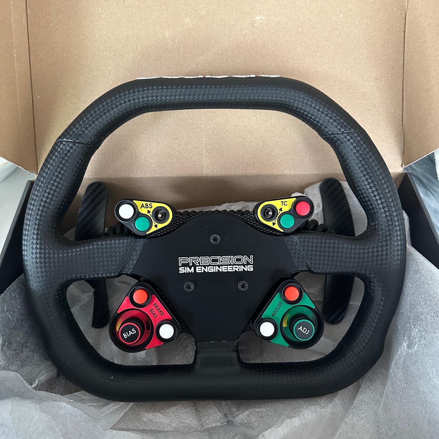 Congrats to our newest client Michael O who just grabbed this last remaining @precision_sim_engineering GT3 wheel we have in stock. This amazing wheel will be shipping to CA where Michael will put it to good use in his sim! 

Don&rsquo;t worry though