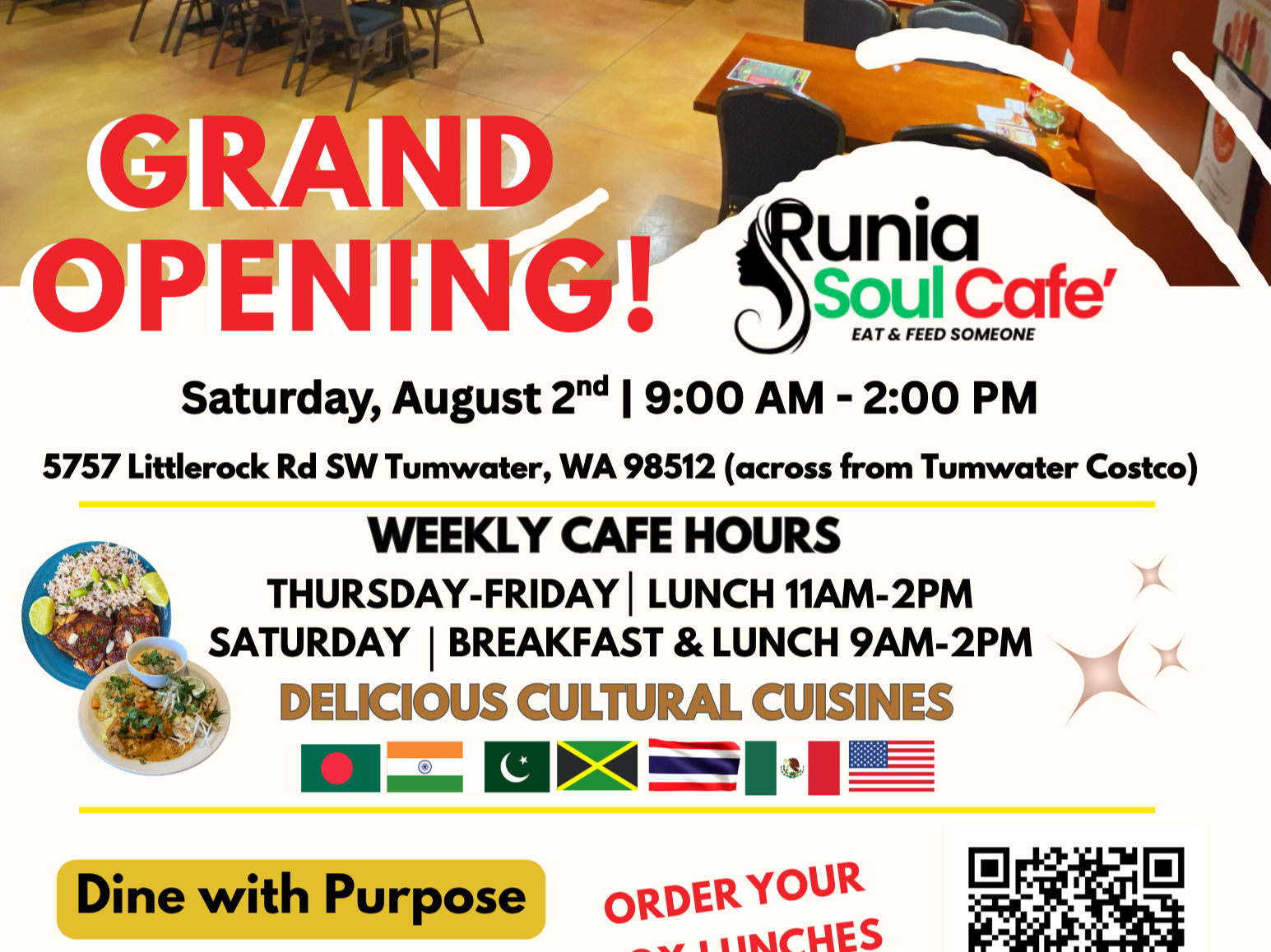 Runia Soul Cafe - GRAND OPENING!