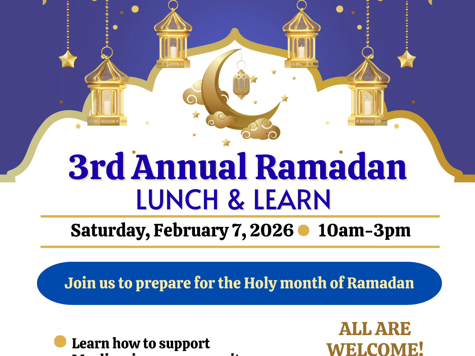 3rd Annual Ramadan Lunch & Learn