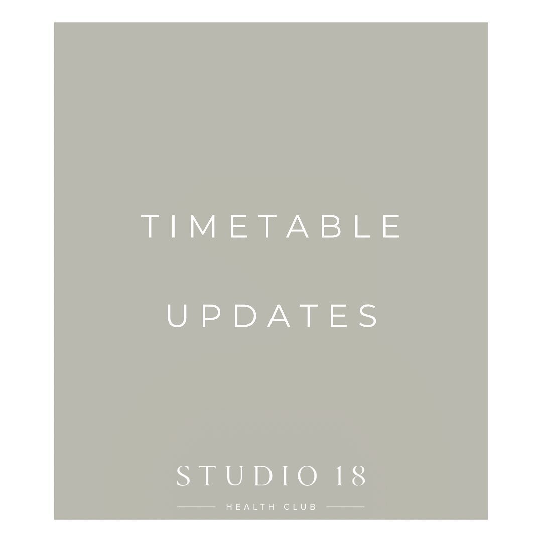 CLASS UPDATES

We are always listening to feedback from our wonderful members and making adjustments to suit their needs. 

The last few weeks in particular we have moved time slots and instructors around a little, as well as adding new classes in. 
