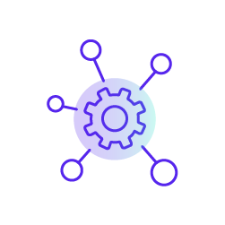 Icon of nodes of data