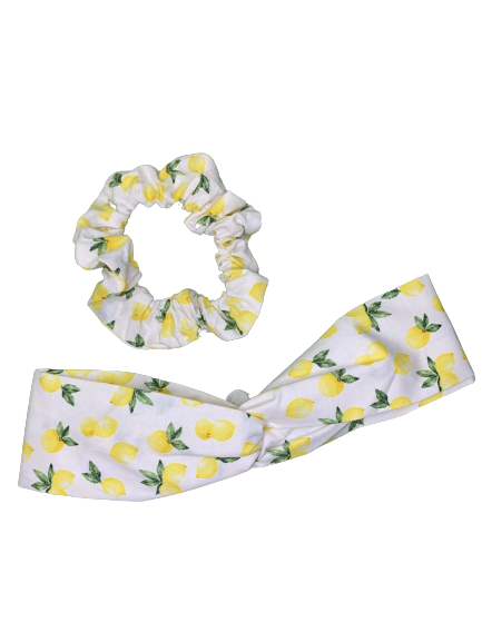 Lemonade Twist Headband & Scrunchie