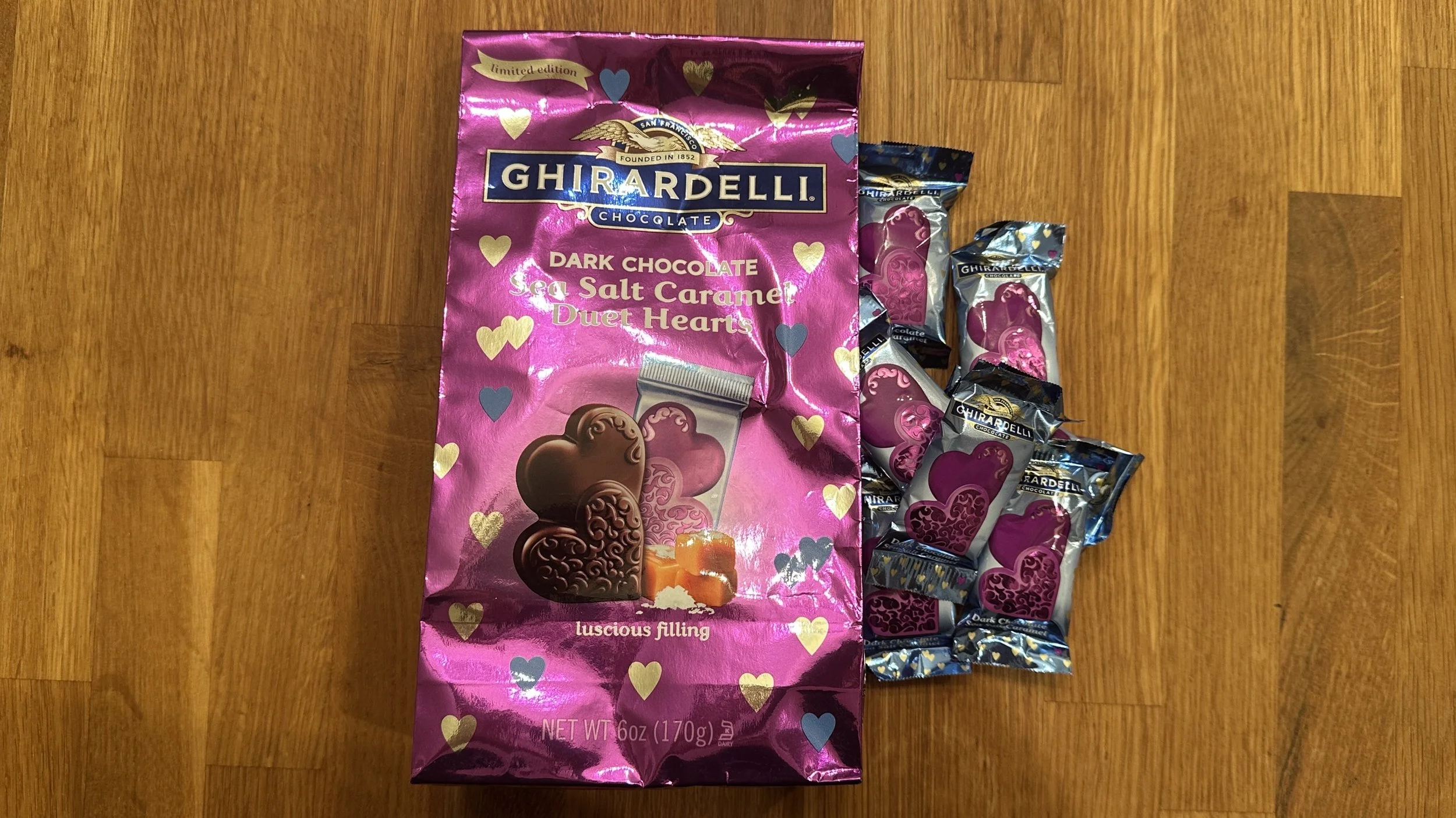 valentine's special ghirardelli chocolate