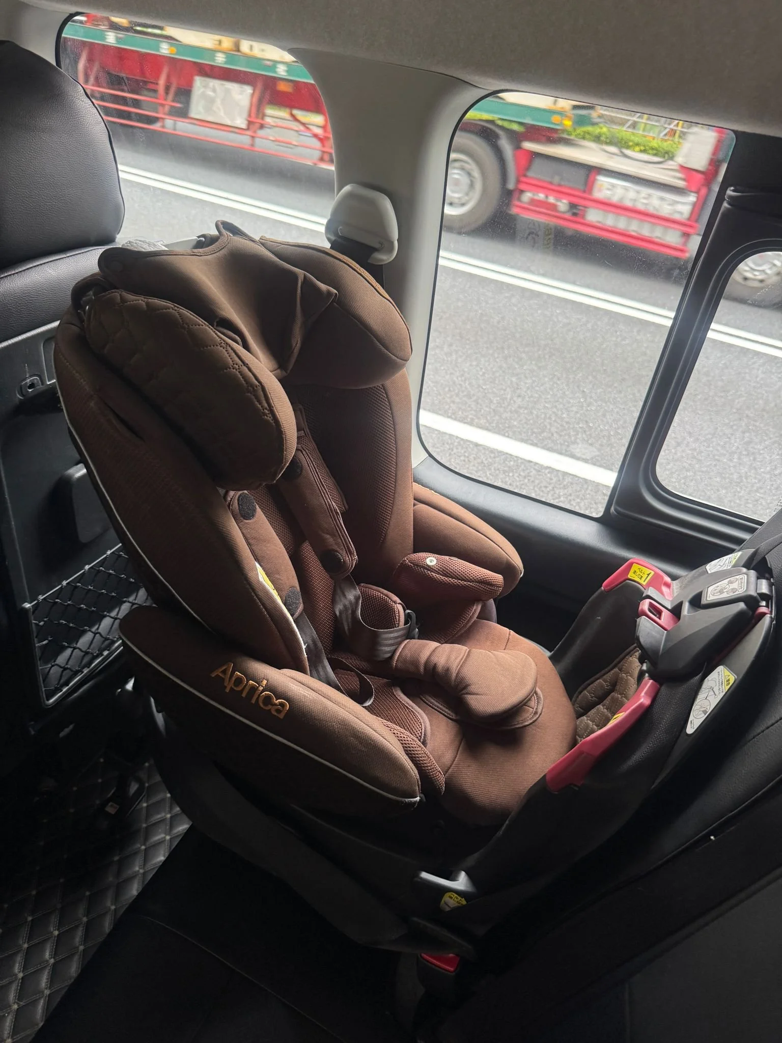 child seat in a car