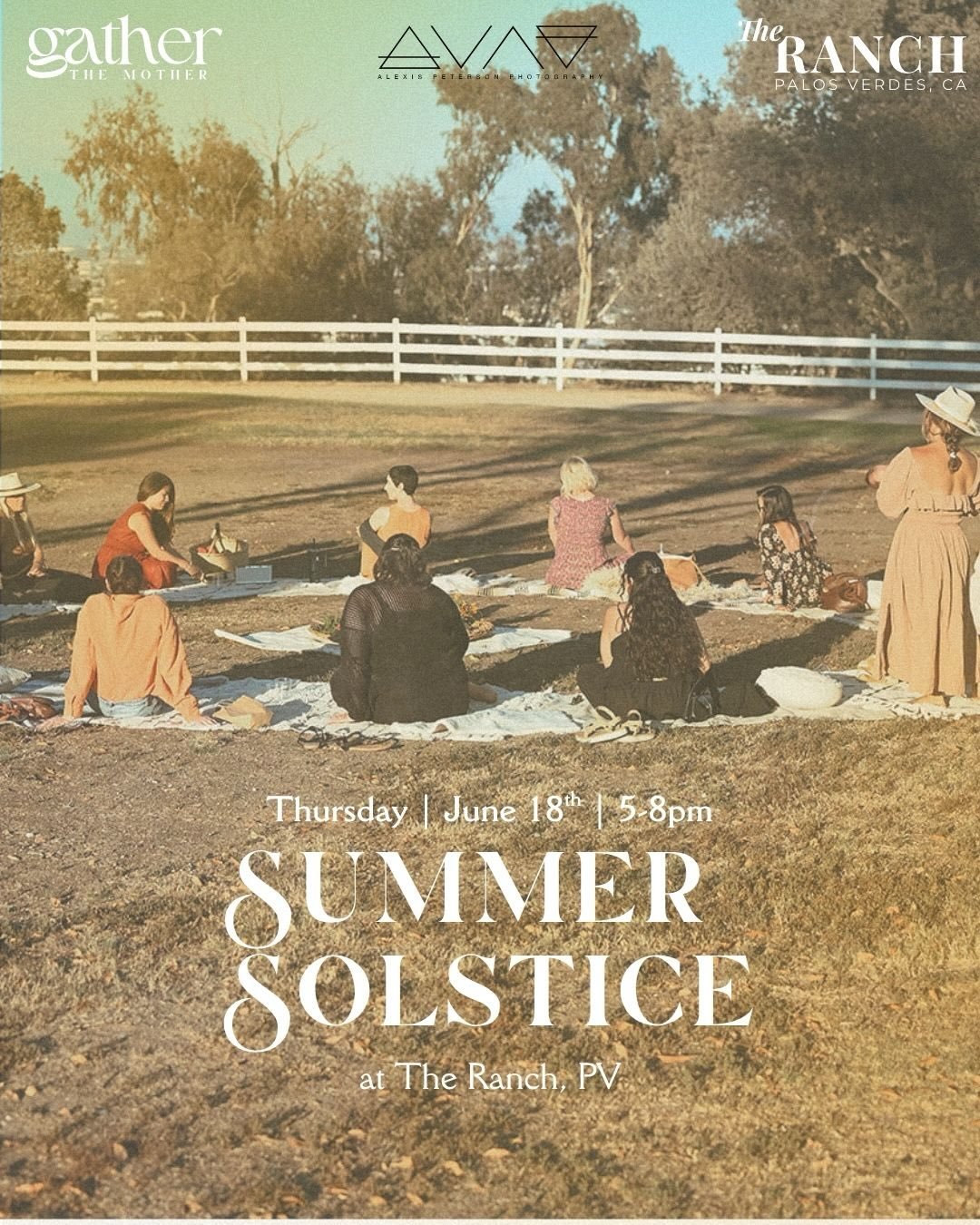 Join us on Thursday, June 18th for our SUMMER SOLSTICE GATHERING with @gatherthemother and @alexispetersonphoto at @theranch.pv 

We come together to celebrate the light and abundance of this season and be together in community. Expect to craft a luc