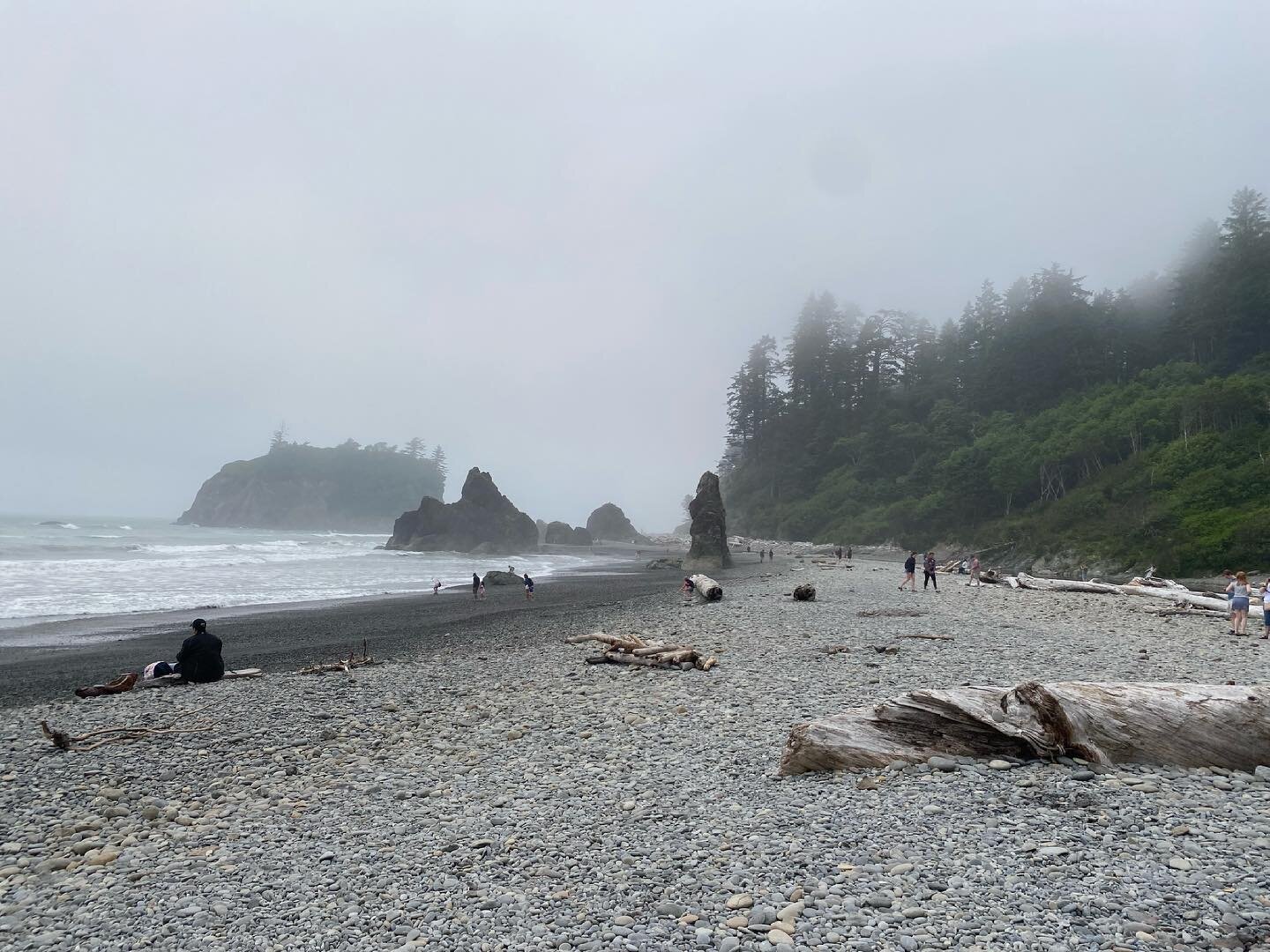 It was too hot today so we just kept driving til we hit Nature&rsquo;s AC&hellip;where the Rainforest meets the ocean.