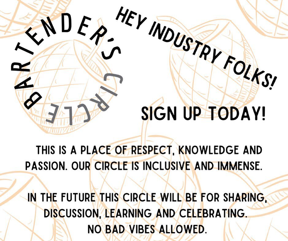 Hey Y&rsquo;all, exciting news!

This week I began the position as Director of The Bartender&rsquo;s Circle, an exciting industry educational outreach group.  While personally staying here in Seattle, this Circle is as big as the World, building a su