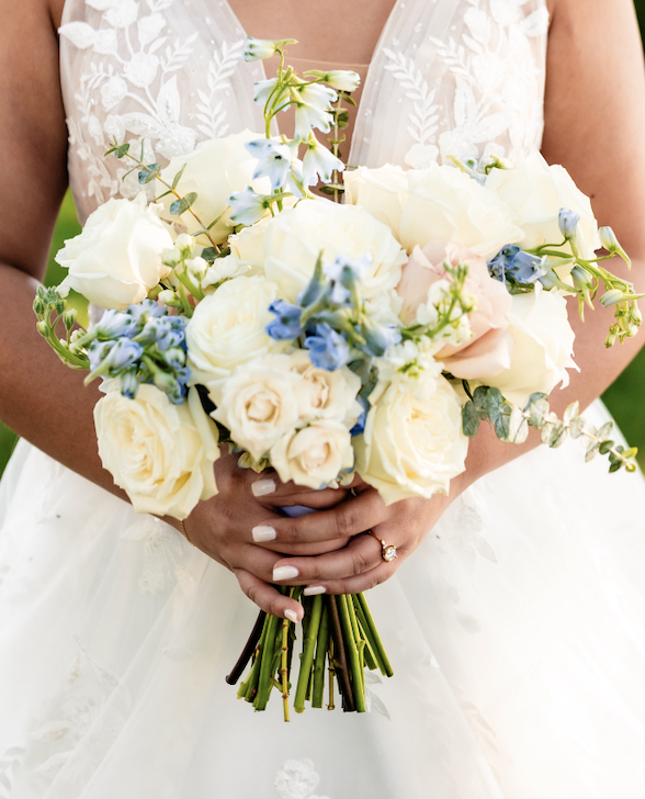 Baby Blush Blues Bouquet