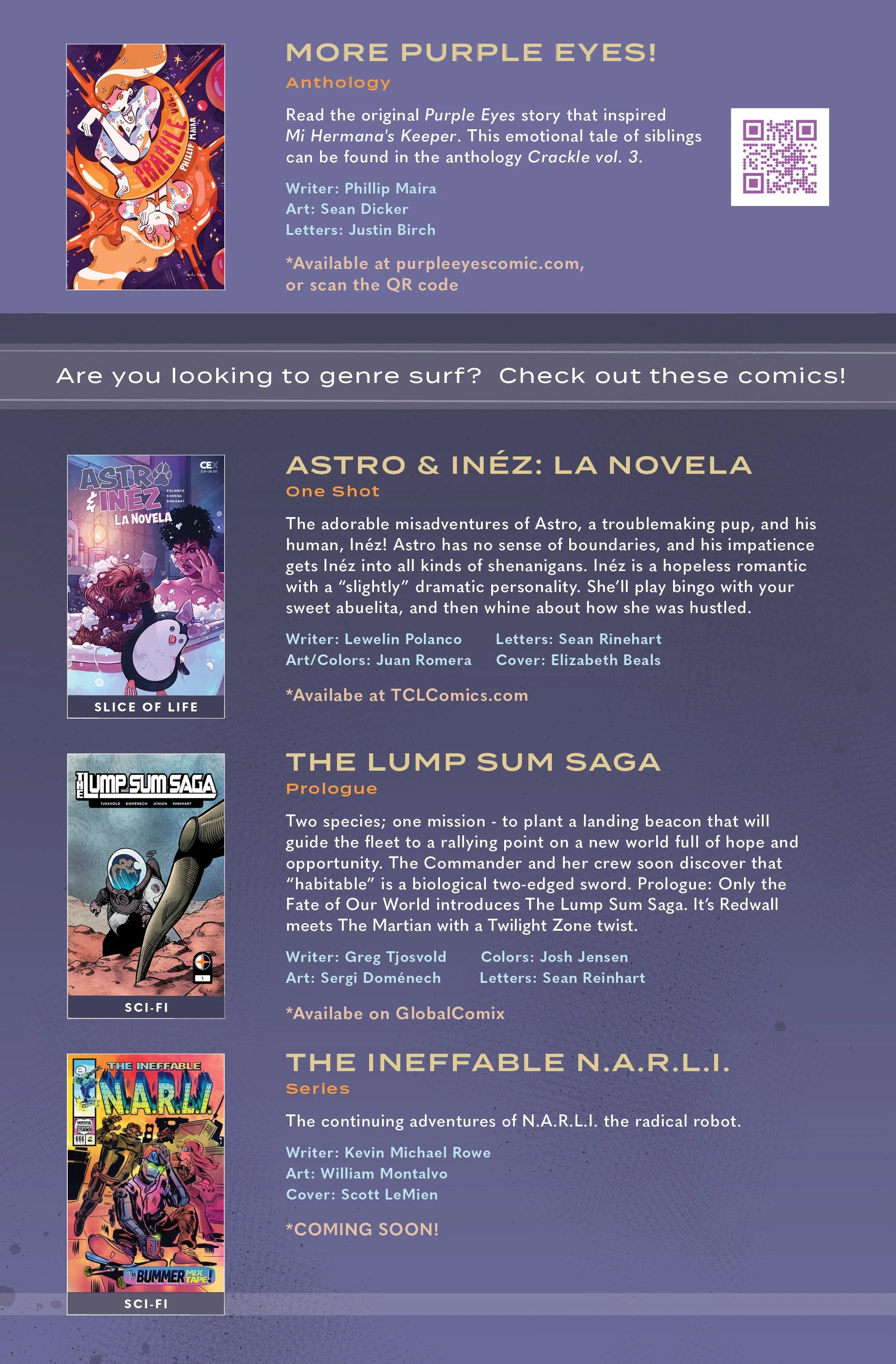 Mi Hermana's Keeper - Featured Comics