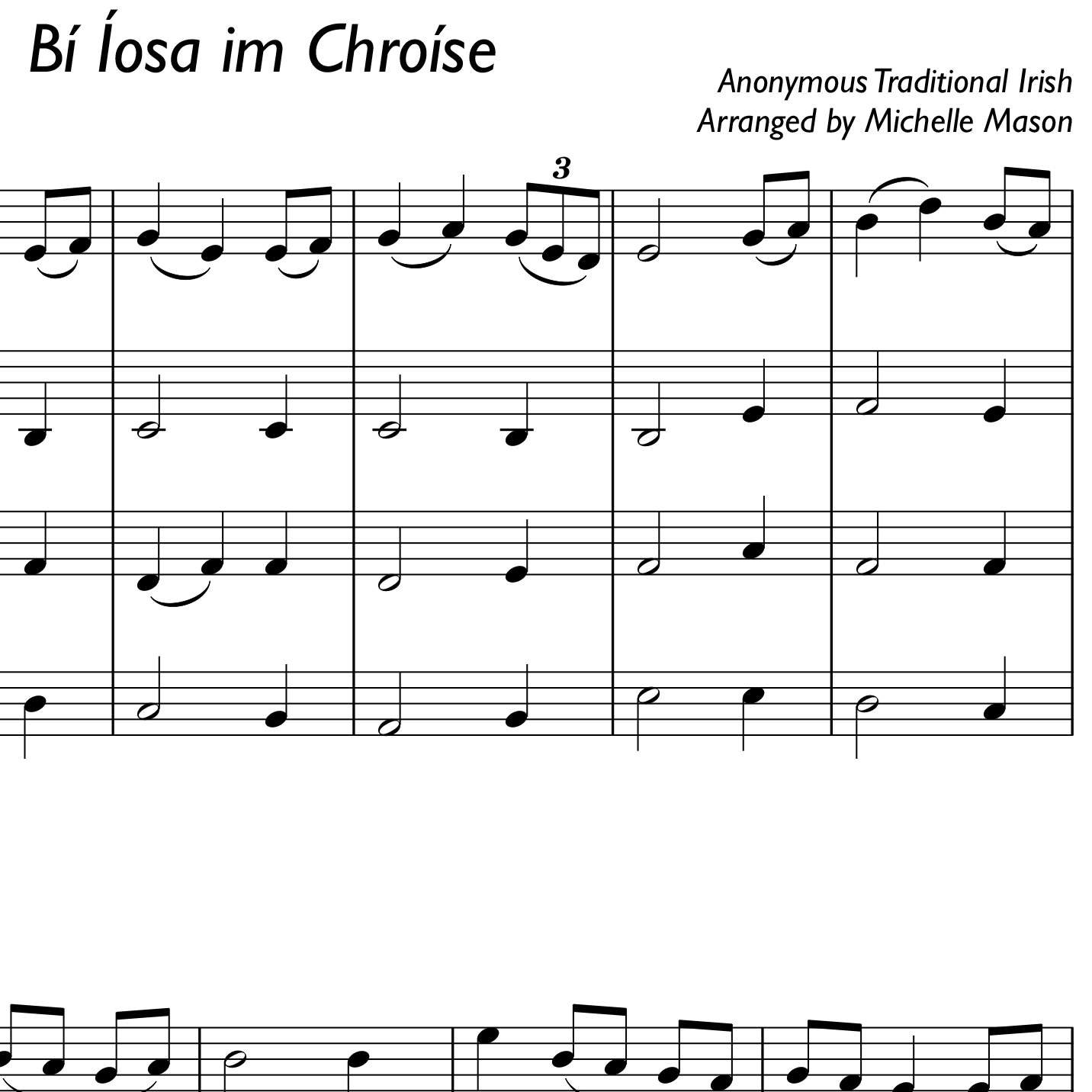 Bí Íosa im Chroíse - E minor