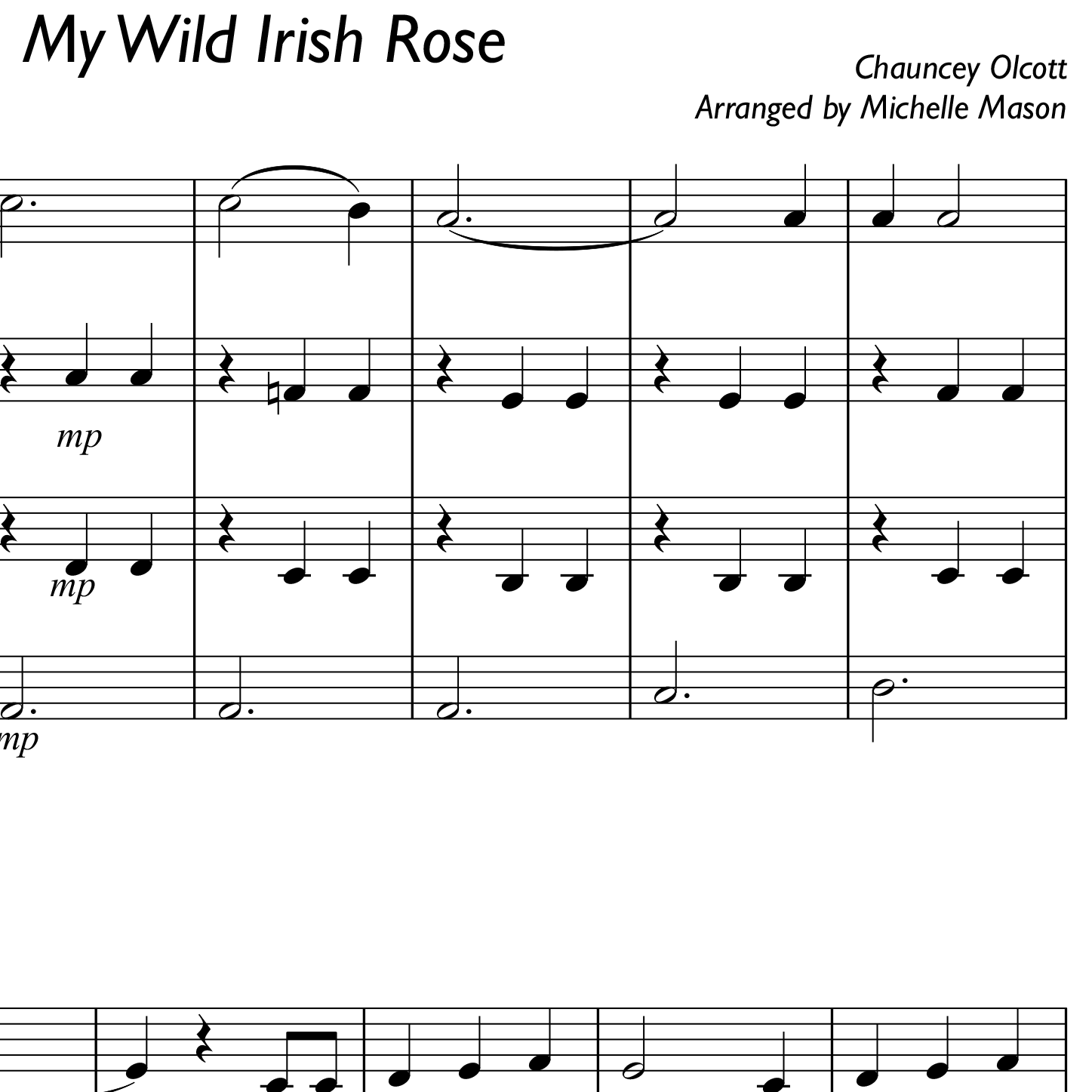 My Wild Irish Rose - A major