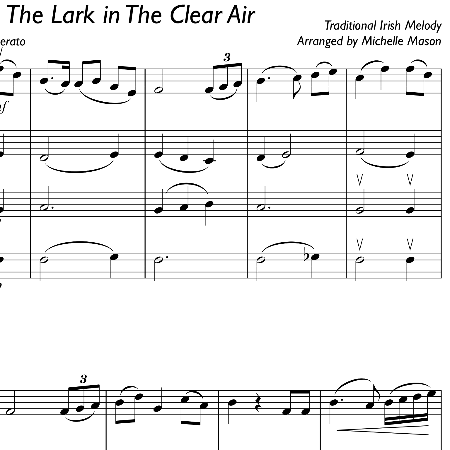 The Lark In The Clear Air - Bb major