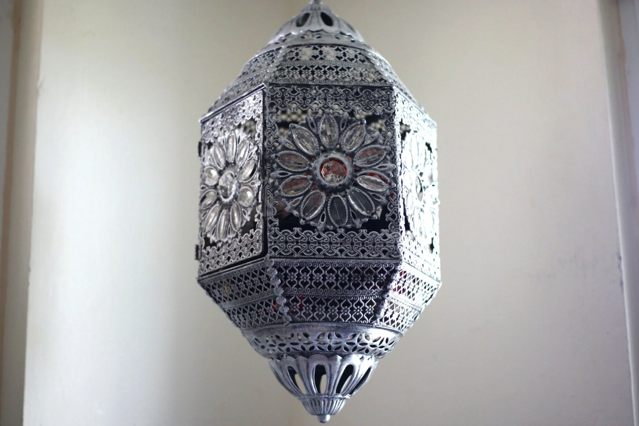 Floral Tin Lantern