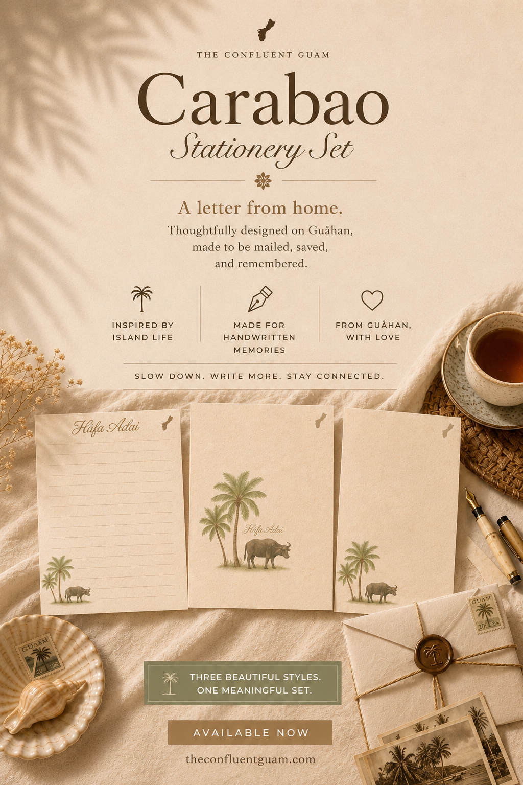 Letters from Guåhan — Carabao Stationary Set (Digital Download)