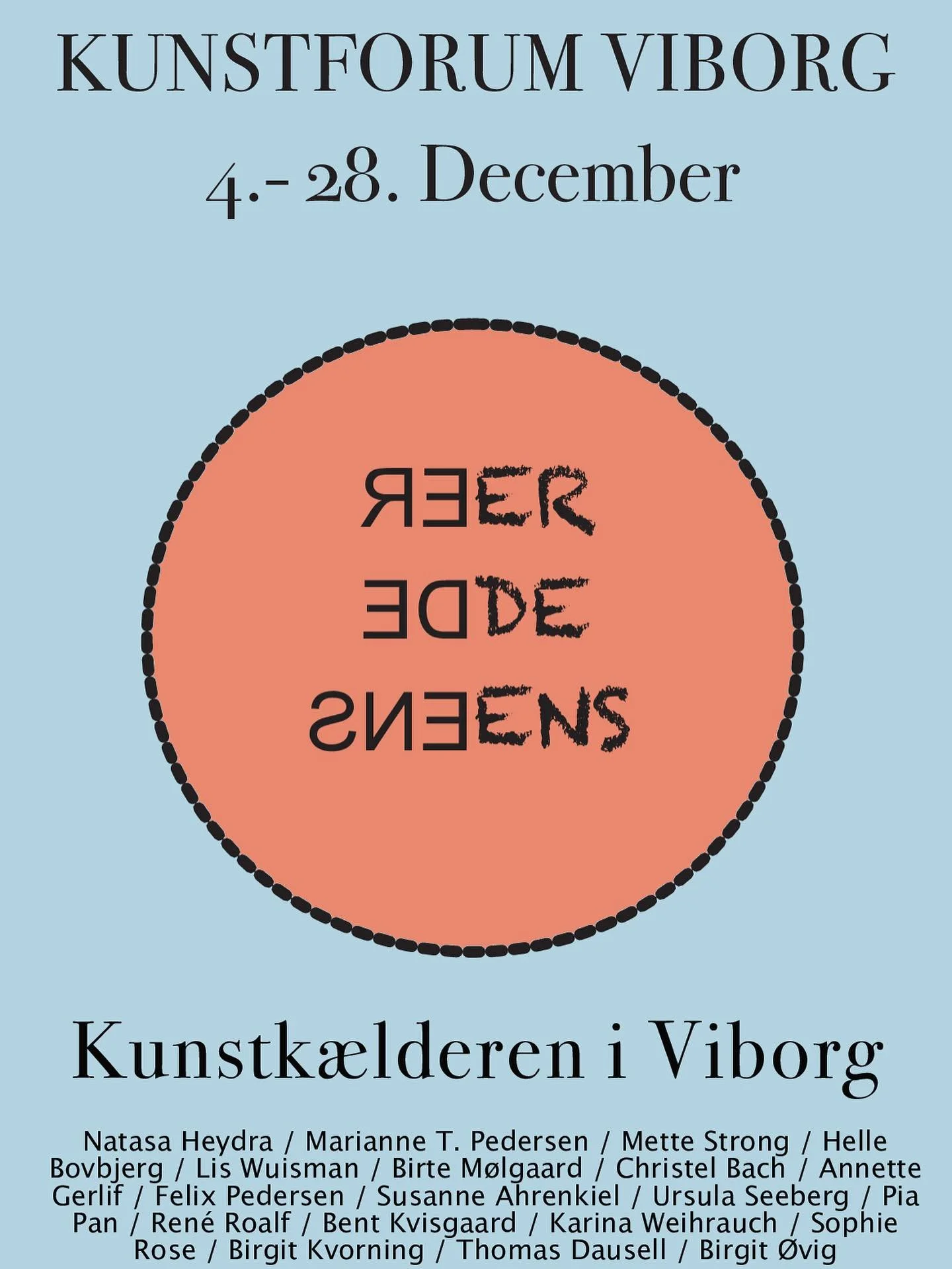 Kunstforum Viborg &aring;bner &aring;rets gruppeudstilling i Kunstk&aelig;lderen p&aring; biblioteket i Viborg i morgen d. 3.12. kl. 16-18! Jeg gl&aelig;der mig til at vise jer hvad jeg har brygget p&aring; de sidste par uger under temaet &ldquo;ER D