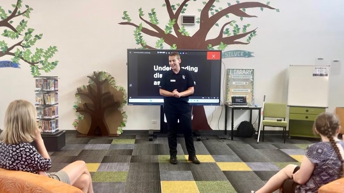 Today I flew to Canberra for the day to share my story with the amazing team at Charles Weston Primary School , breaking down  the stereotypes &amp; stigmas surrounding disability to create a more inclusive world one Keynote presentation at a time.

