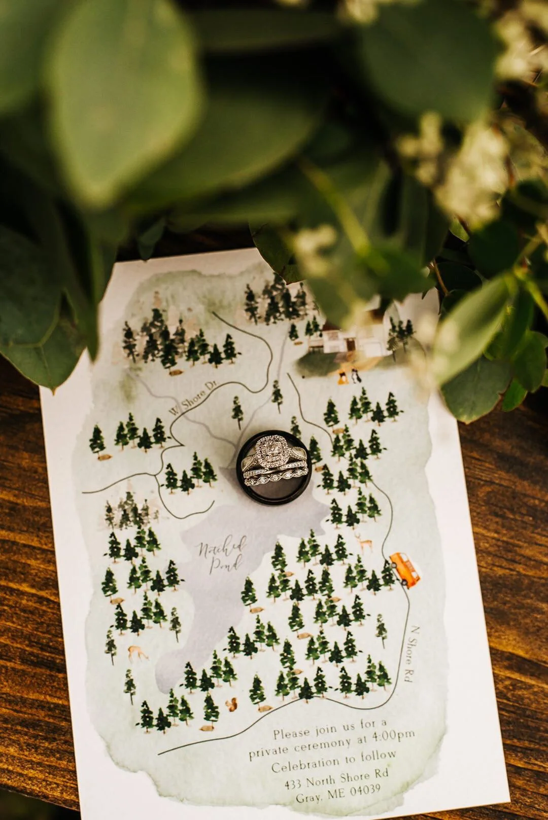 Custom Sedona Wedding Map Invitation Design www.wildflowerestudio.com .JPG