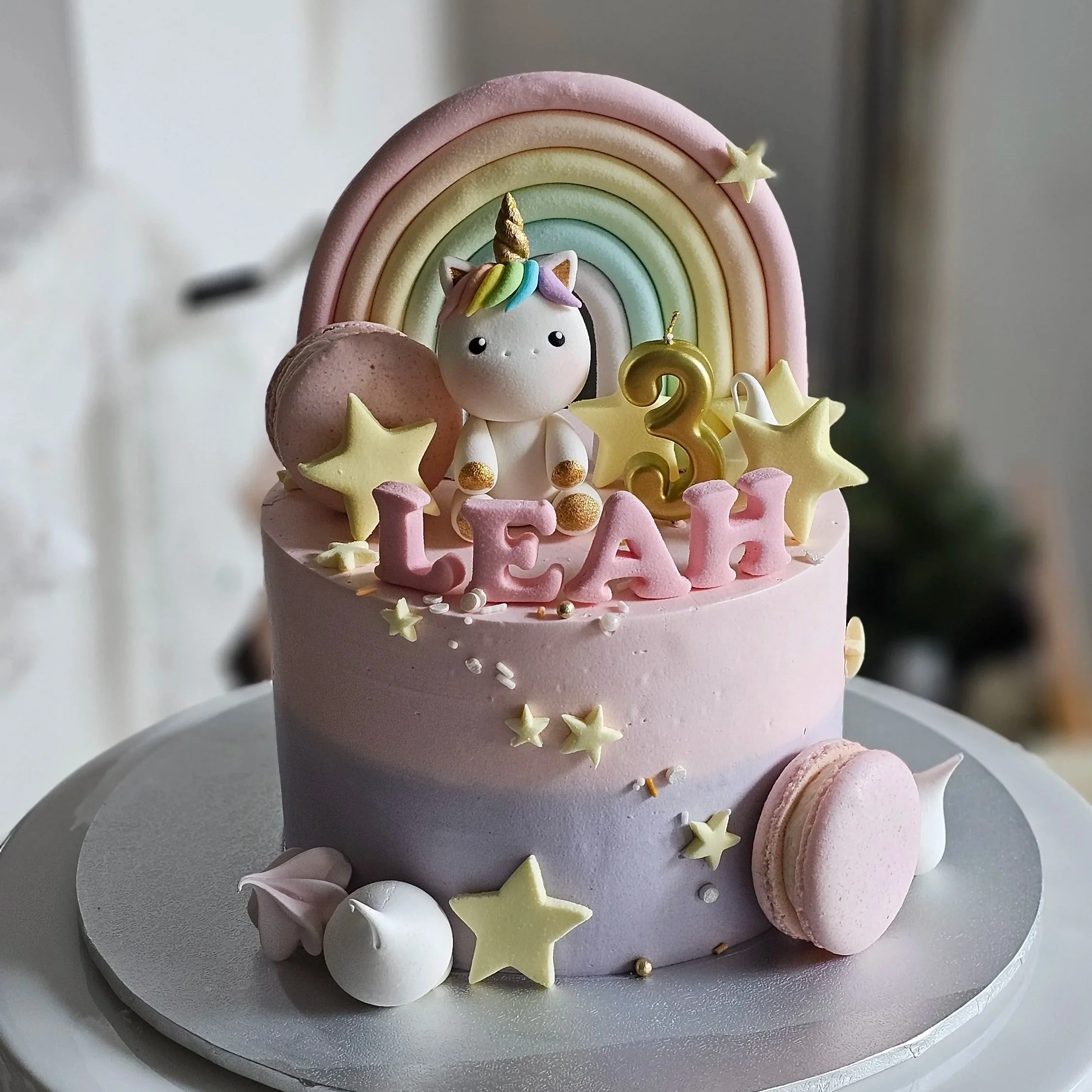 Soft Pastel Unicorn Cakes - Unicorn Rainbow