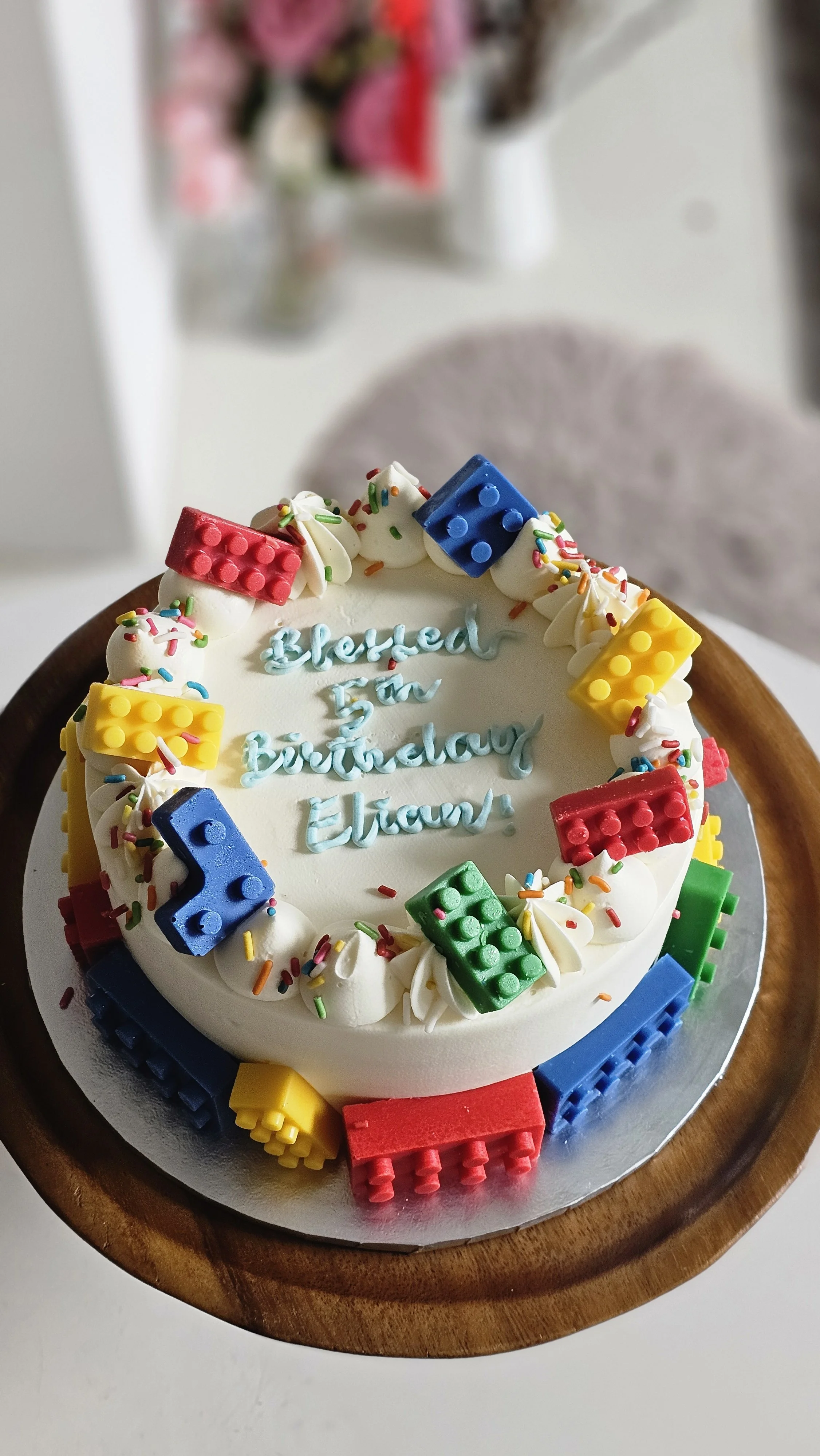 Building Blocks Birthday Cake – Bright Rainbow Brick