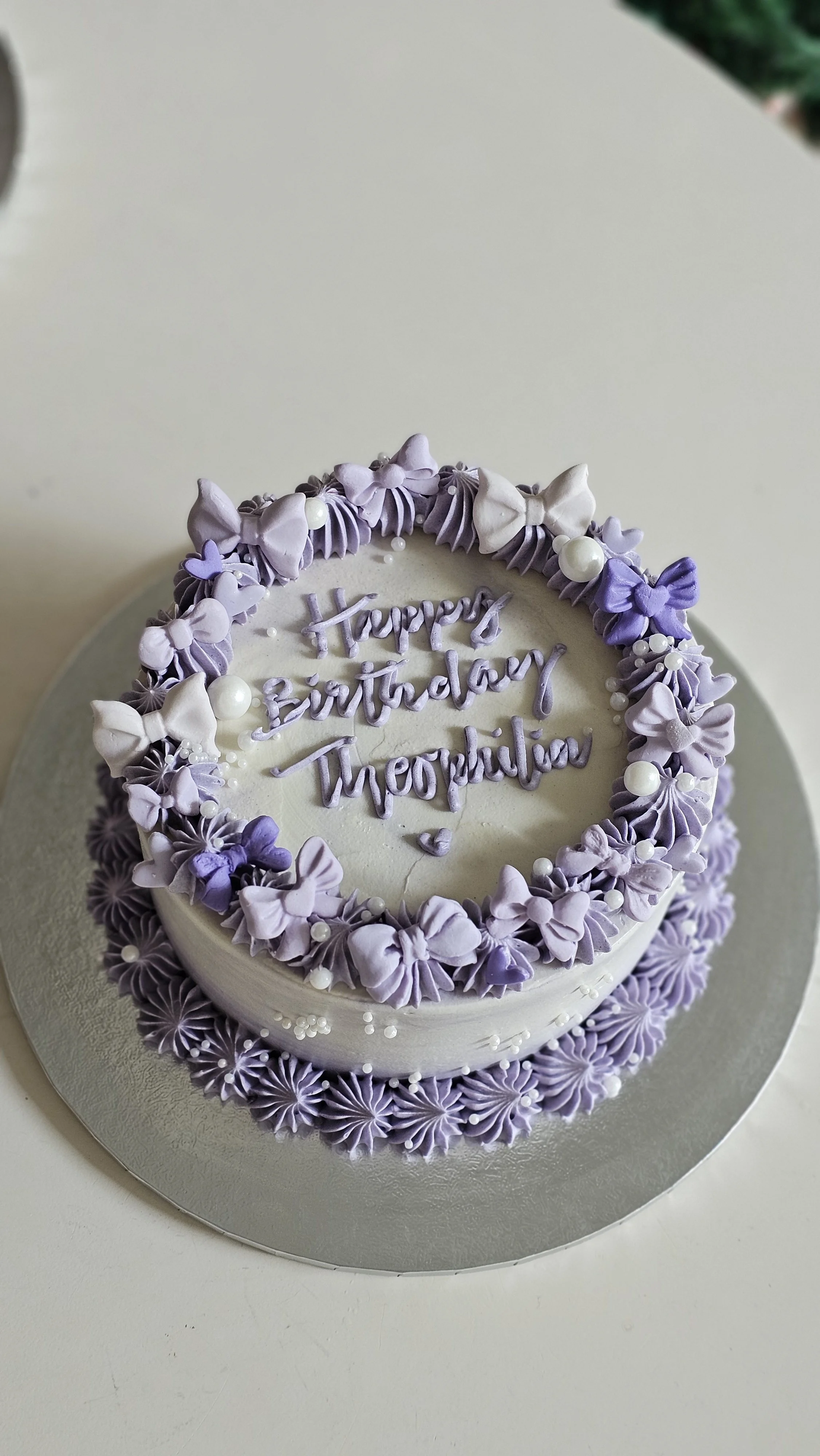 Ribbon Bow Birthday Cake – Sweet Bow Garden