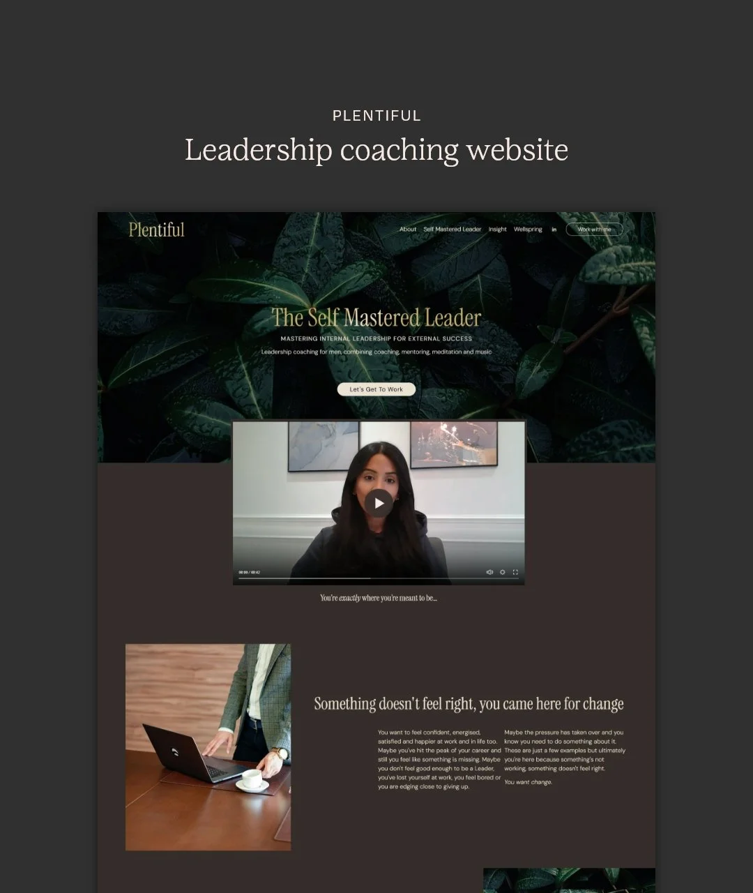 I worked with my client Anushka earlier this year to create a website for her new business, Plentiful. This was a new venture for Anushka so we took time to understand who her ideal client would be and how to craft the website to speak to them and th