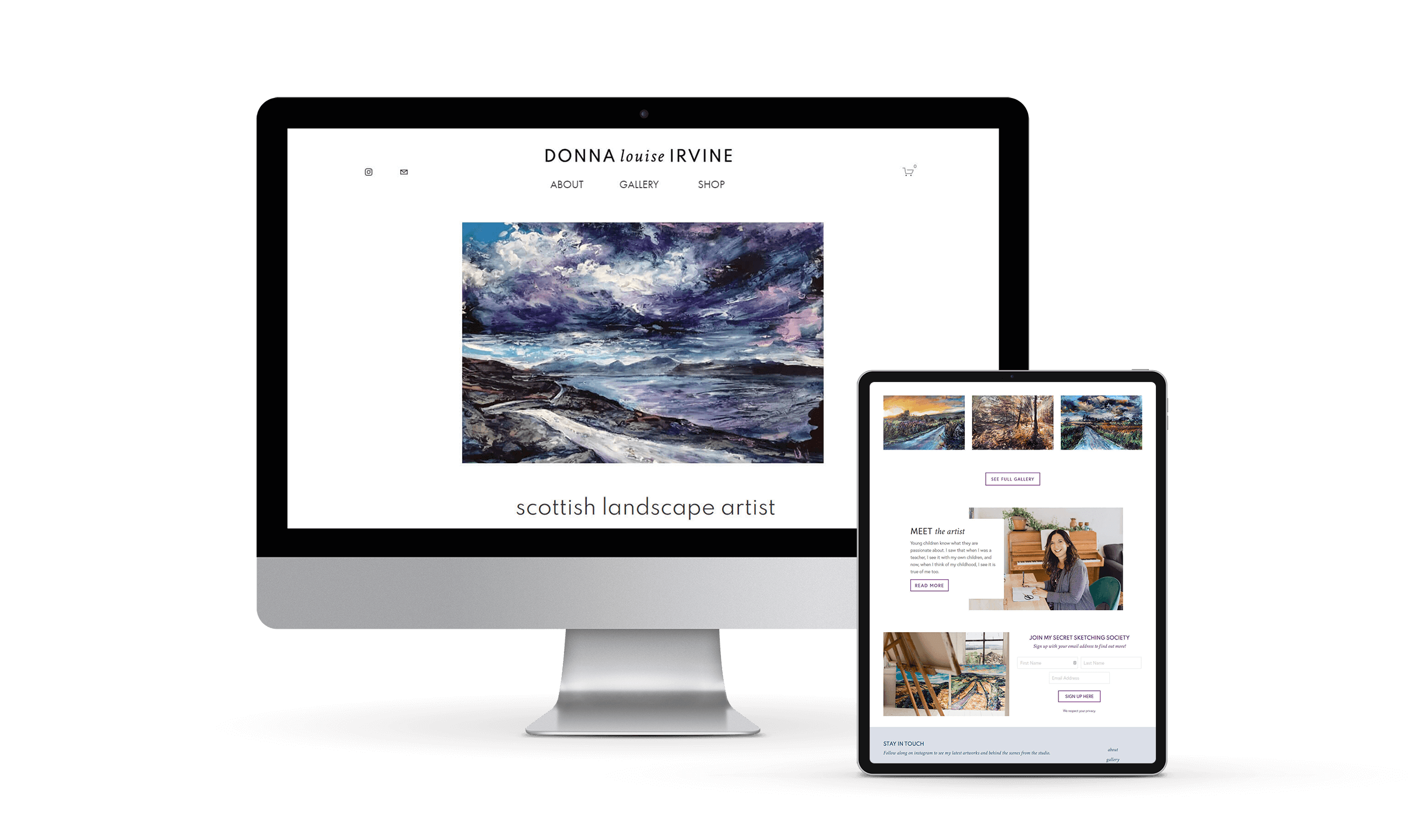 site Design Artist — Kirsty M Design Squarespace site Designer UK